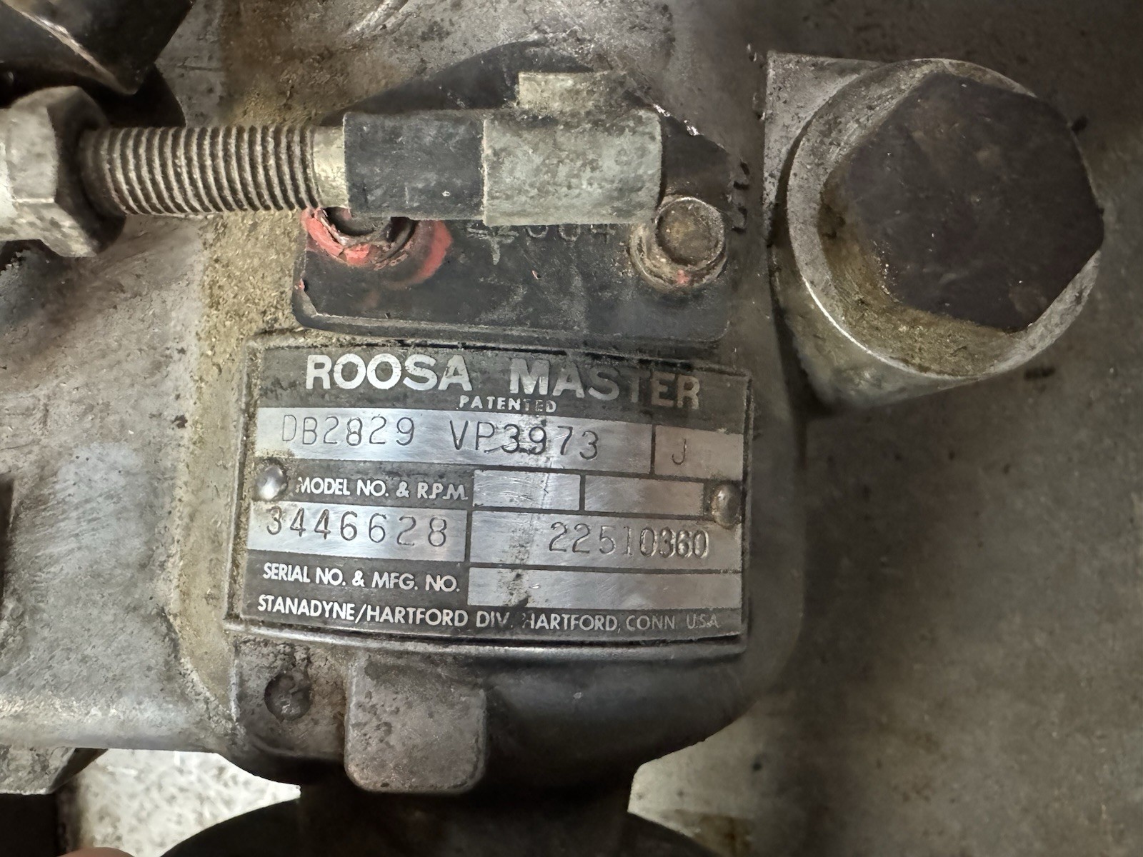 Roosa Master Diesel Injection Fuel Pump DB2829 VP3973 J 3512037 22510360 SKU D Roosa Master Diesel Injection Fuel Pump DB2829 VP3973 J 3512037 22510360 SKU D