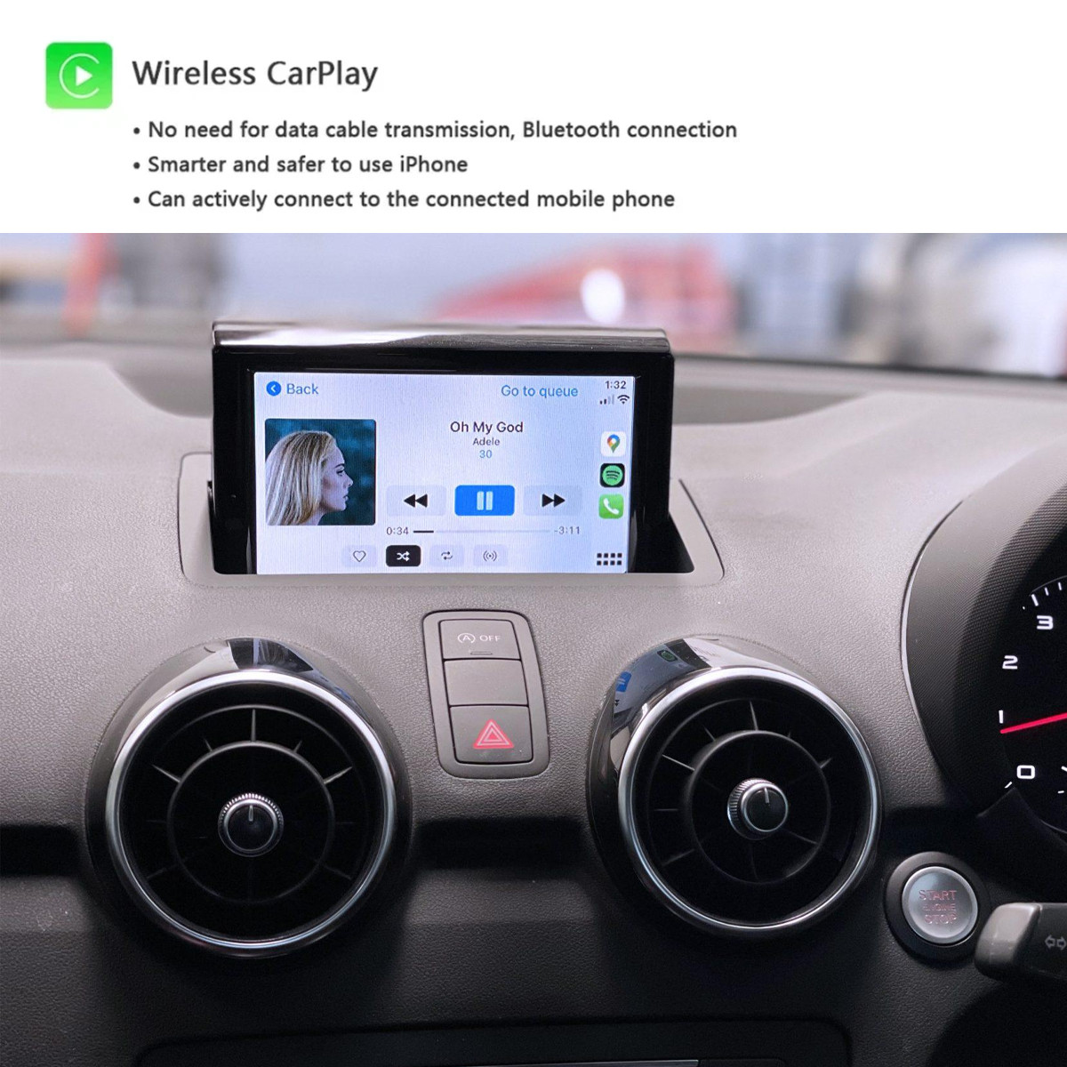 Audi A1 2012-2018 RMC System Wireless CarPlay Android Auto Kit
