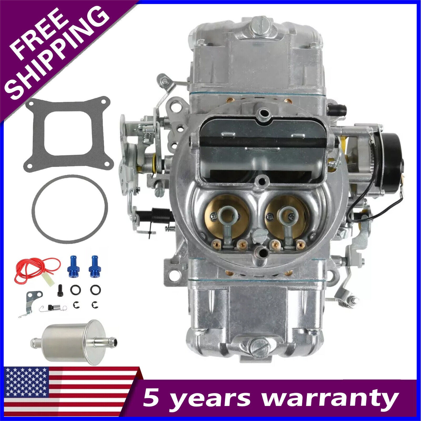 BR-67255 650CFM 4 Barrel Brawler Double-Pumper Carburetor Electric Choke BR-67255 650CFM 4 Barrel Brawler Double-Pumper Carburetor Electric Choke
