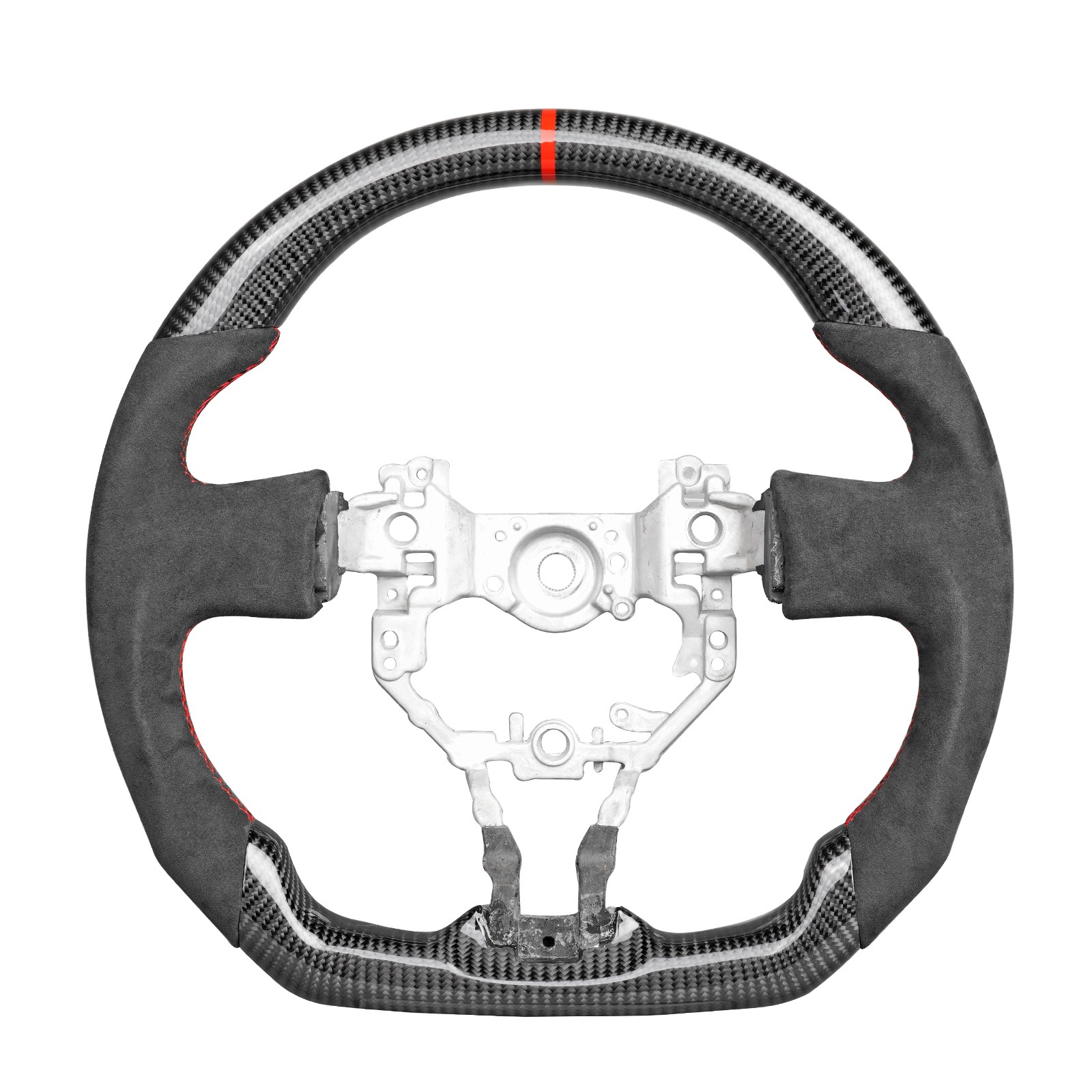 Real Carbon Fiber Alcantara Steering Wheel For 12-16 Subaru BRZ FR-S Toyota 86 Real Carbon Fiber Alcantara Steering Wheel For 12-16 Subaru BRZ FR-S Toyota 86