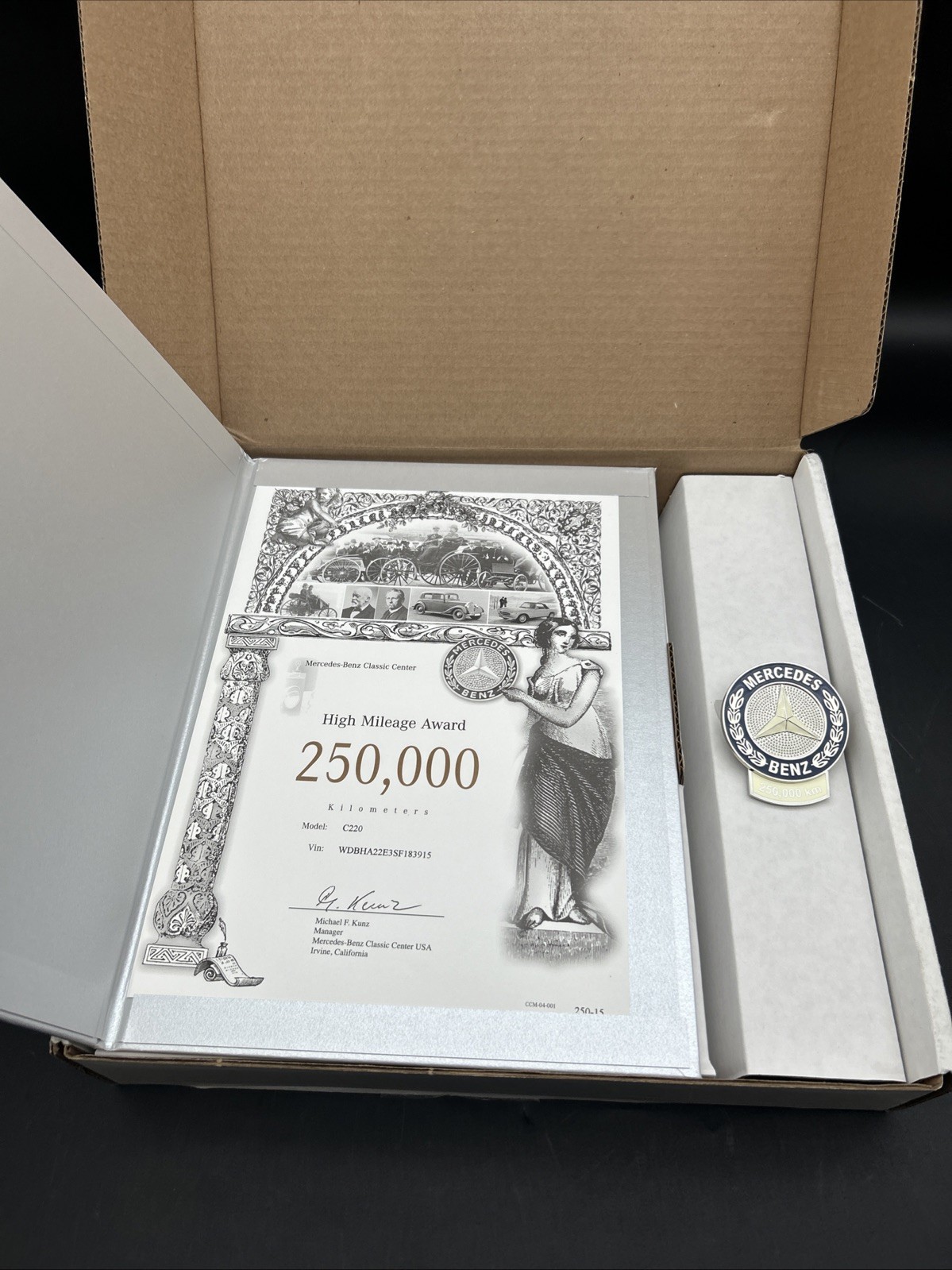 Mercades-Benz High Mileage Hood Emblem Vintage 96-98 250,000kmWith Certificate Mercades-Benz High Mileage Hood Emblem Vintage 96-98 250,000kmWith Certificate