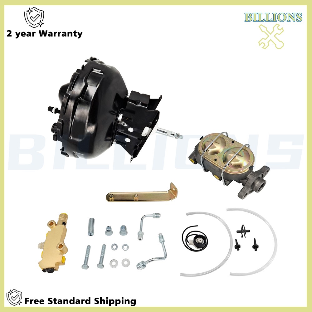 Power Brake Booster Master Disc Drum Valve Kit For 1973-1992 c10 k10 Chevy Truck