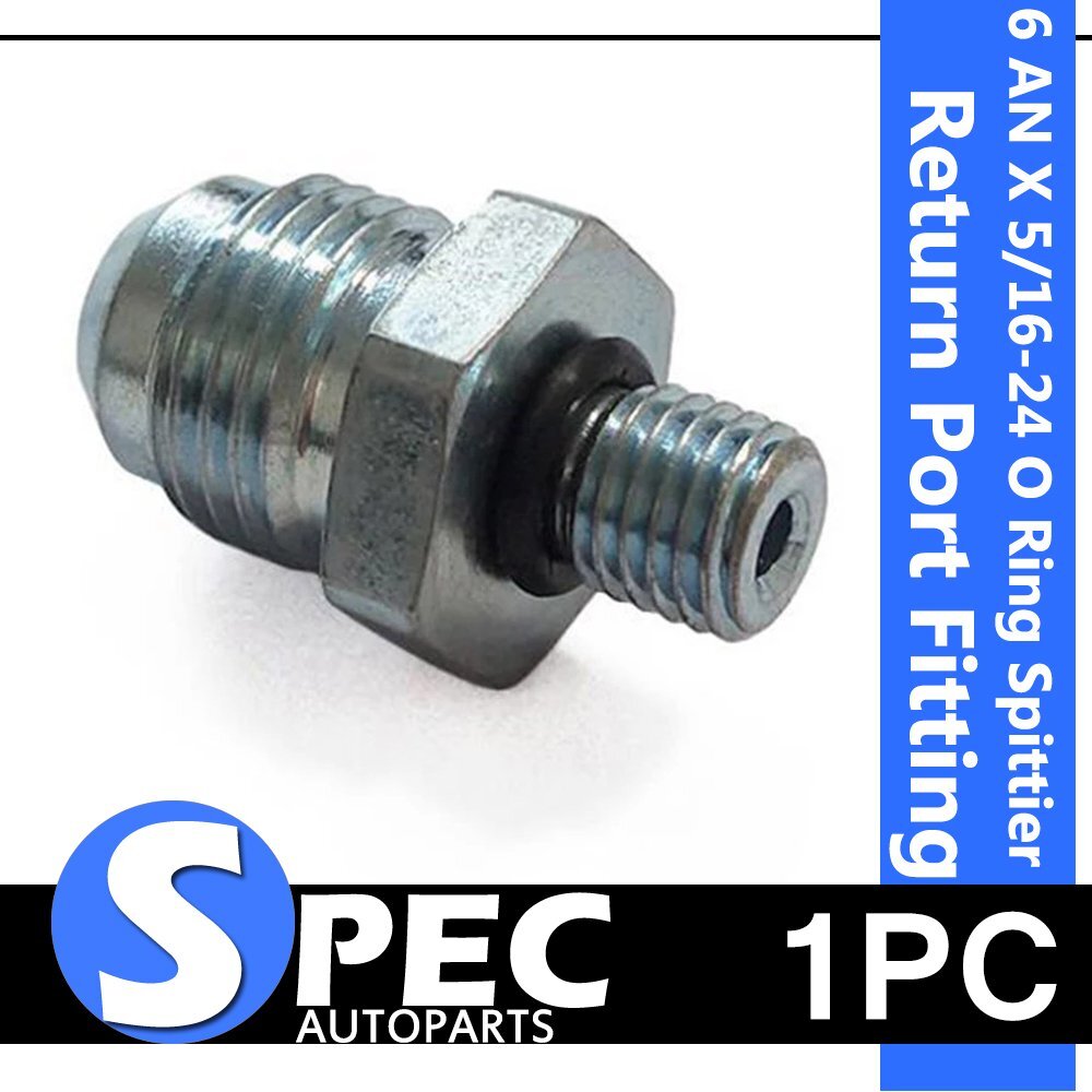 6 An X 5/16-24 O Ring Hydroboost Spittier / Return Port Fitting For Ford
