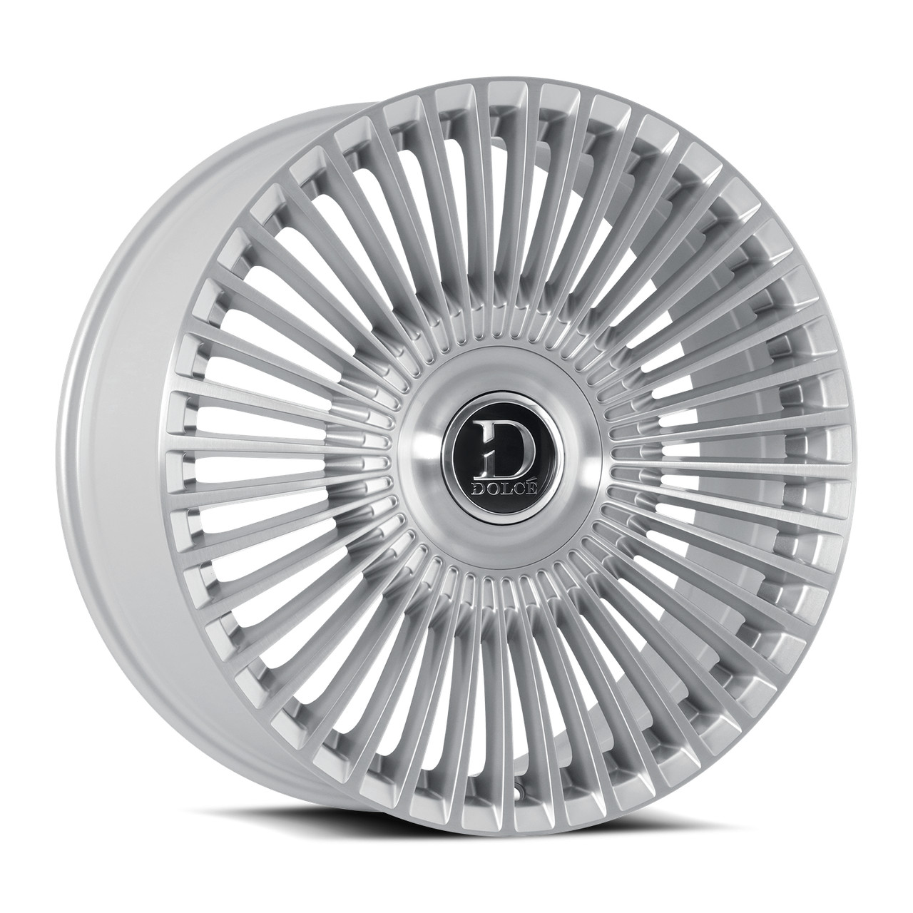 DOLCE LUXURY TRENTO 5x108/5x112 22x9 5x108 +35mm Glossy Silver Brush Wheel Rim DOLCE LUXURY TRENTO 5x108/5x112 22x9 5x108 +35mm Glossy Silver Brush Wheel Rim