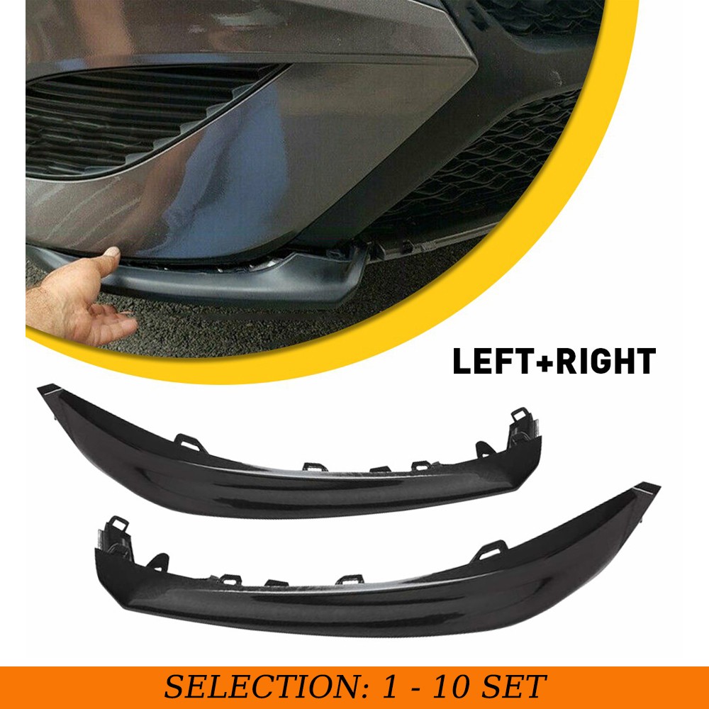 2-20X Black Front Bumper Grille Trims Molding For Toyota Camry SE XSE 2018-2020