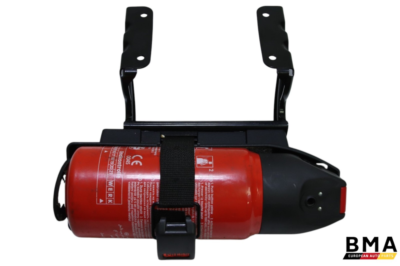 Porsche 991 911 GT3RS Front Right Fire Extinguisher & Bracket Mount 2016 OEM Porsche 991 911 GT3RS Front Right Fire Extinguisher & Bracket Mount 2016 OEM
