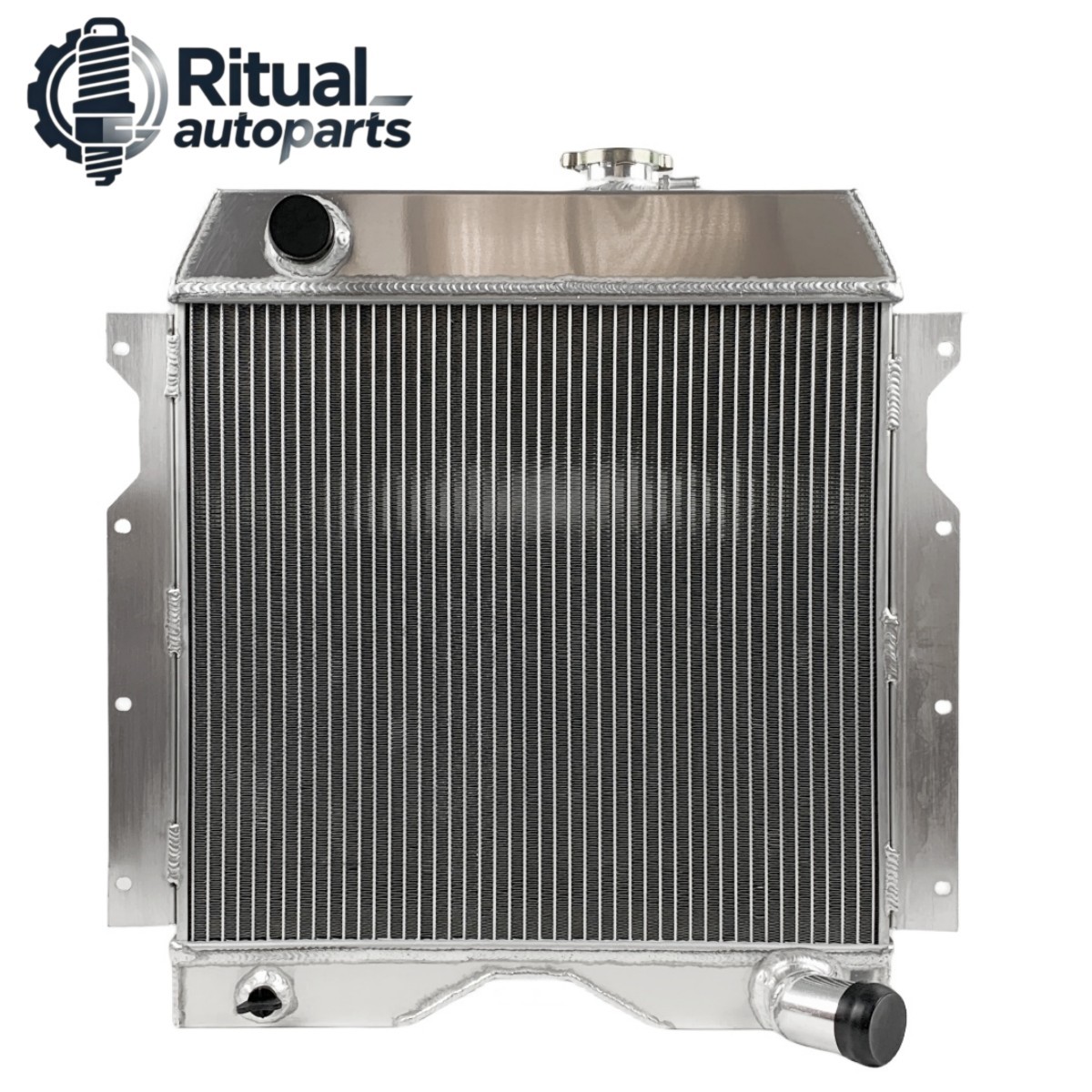 Fit 54-64 Jeep Willys 6-226 Truck Utility Wagon L6 3.7L 3 Row Aluminum Radiator Fit 54-64 Jeep Willys 6-226 Truck Utility Wagon L6 3.7L 3 Row Aluminum Radiator