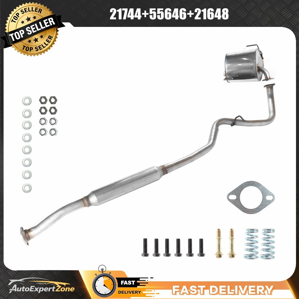 Stainless Steel Exhaust Muffler & Int. Resonator Kit fits: 2010-14 Outback 2.5L