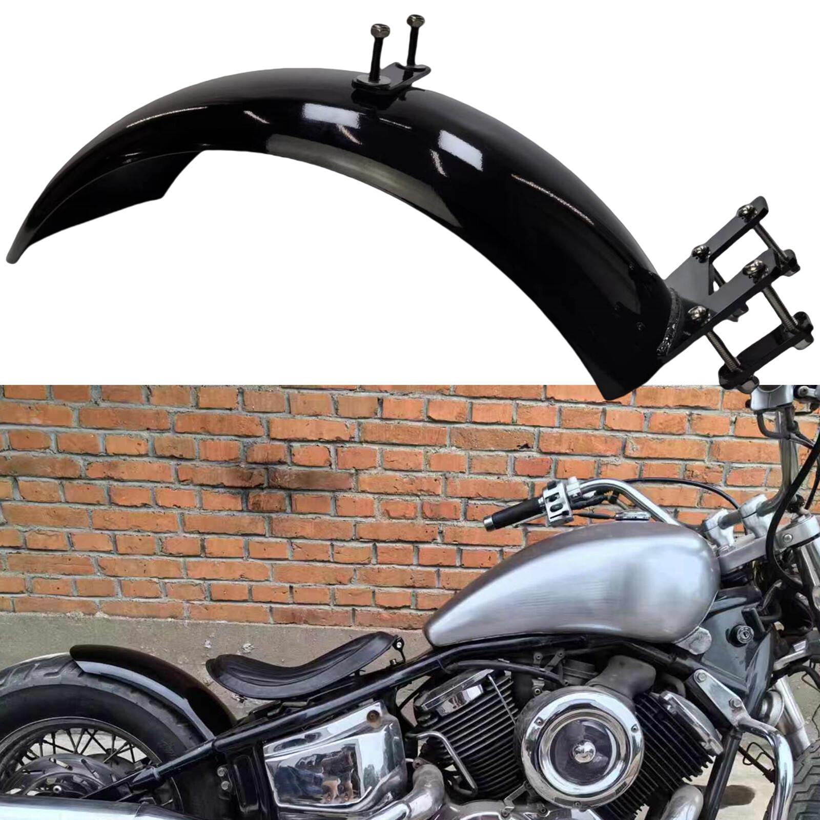 1 Set Black Rear Fender Mudguard For Yamaha Dragstar 1100 XVS1100 V-Star-1100