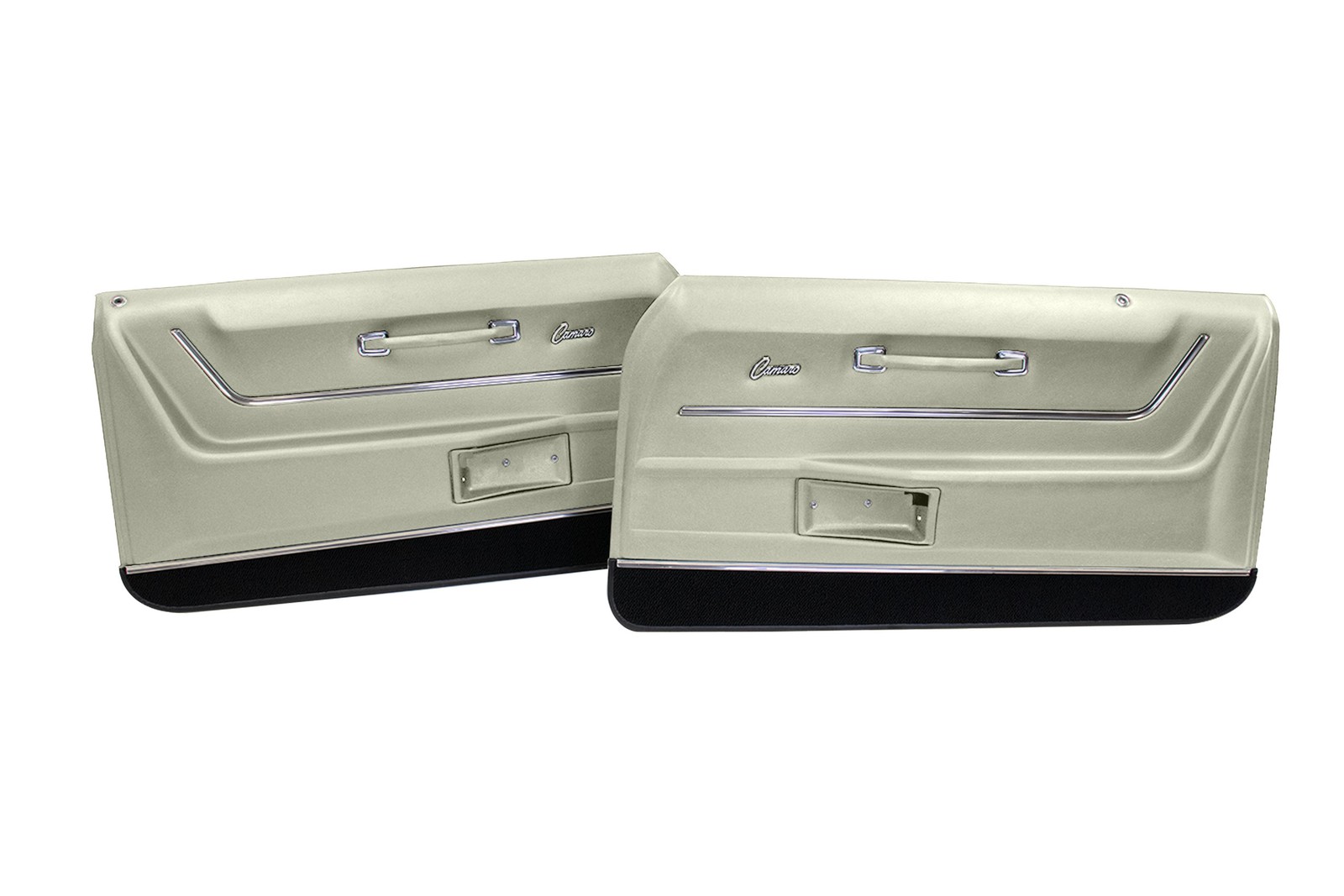 Deluxe Door Panels W/Trim - White for 1968-1969 Camaro