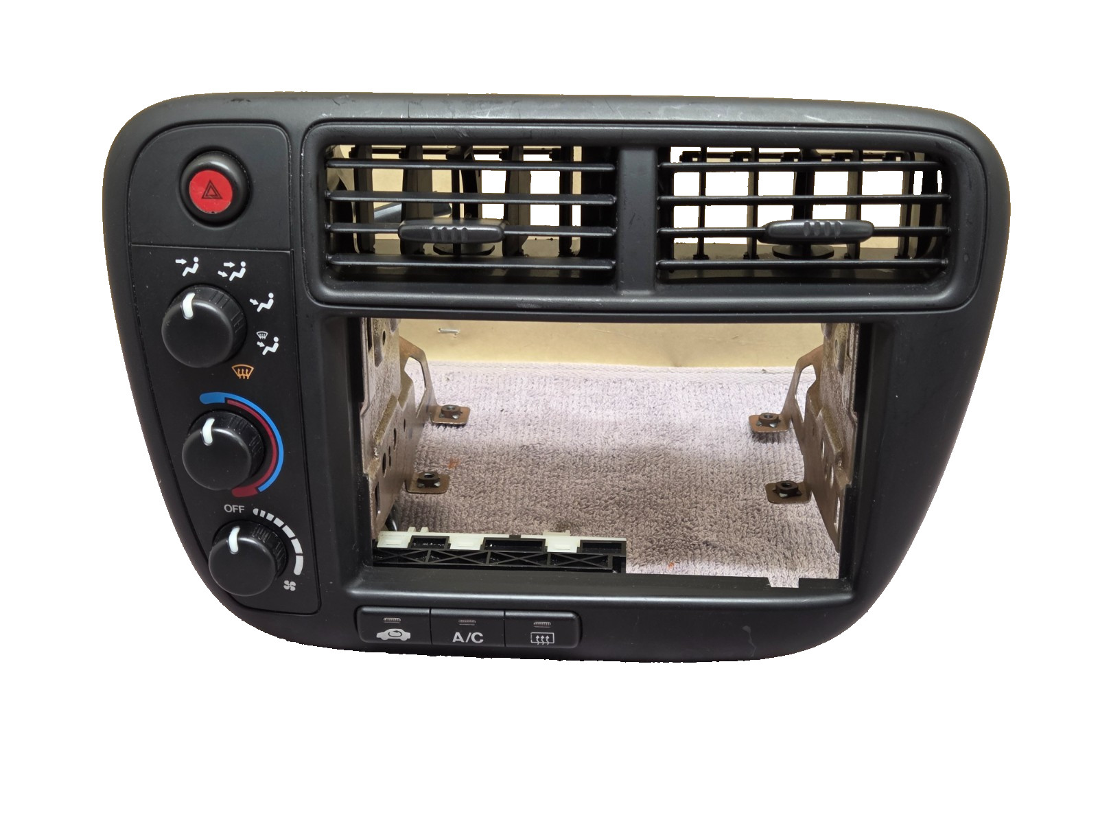 99-00 Honda Civic Climate Control Dash Panel Trim Radio Bezel Vents Heater A/C 99-00 Honda Civic Climate Control Dash Panel Trim Radio Bezel Vents Heater A/C