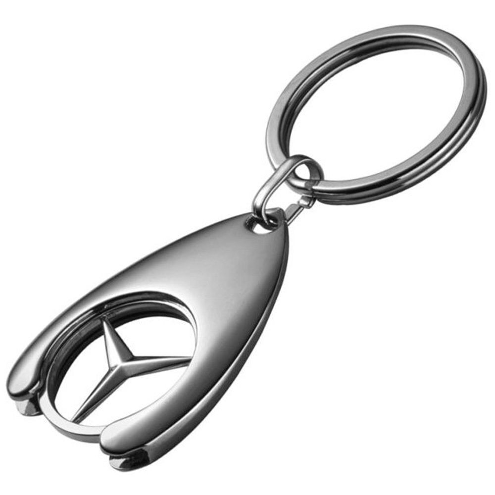 Mercedes-Benz keychain shopping chip shopping cart euro replacement