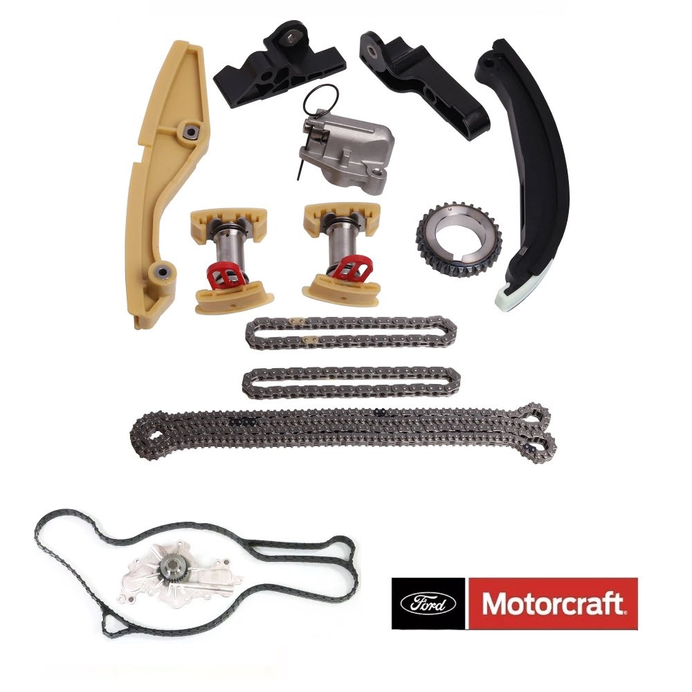 Timing Chain Motorcraft Water Pump Set For 13-19 Ford Explorer Edge Flex Taurus
