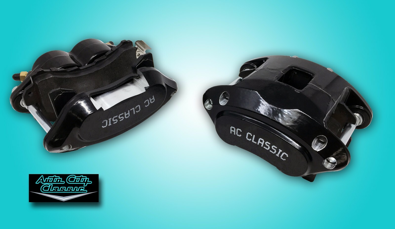 GM metric front disc brake calipers dual twin piston md154 pads black GM metric front disc brake calipers dual twin piston md154 pads black