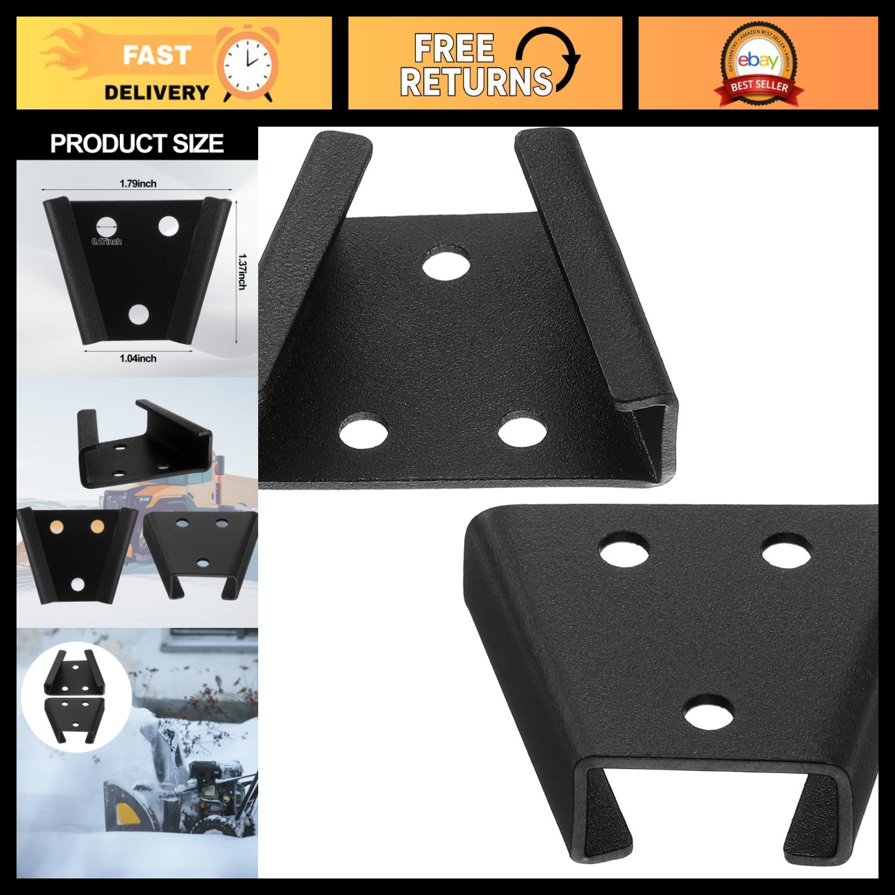 2 Pack Compatible Dash Mount for Western Fisher Blizzard Snowex Plows - Heavy Du 2 Pack Compatible Dash Mount for Western Fisher Blizzard Snowex Plows - Heavy Du
