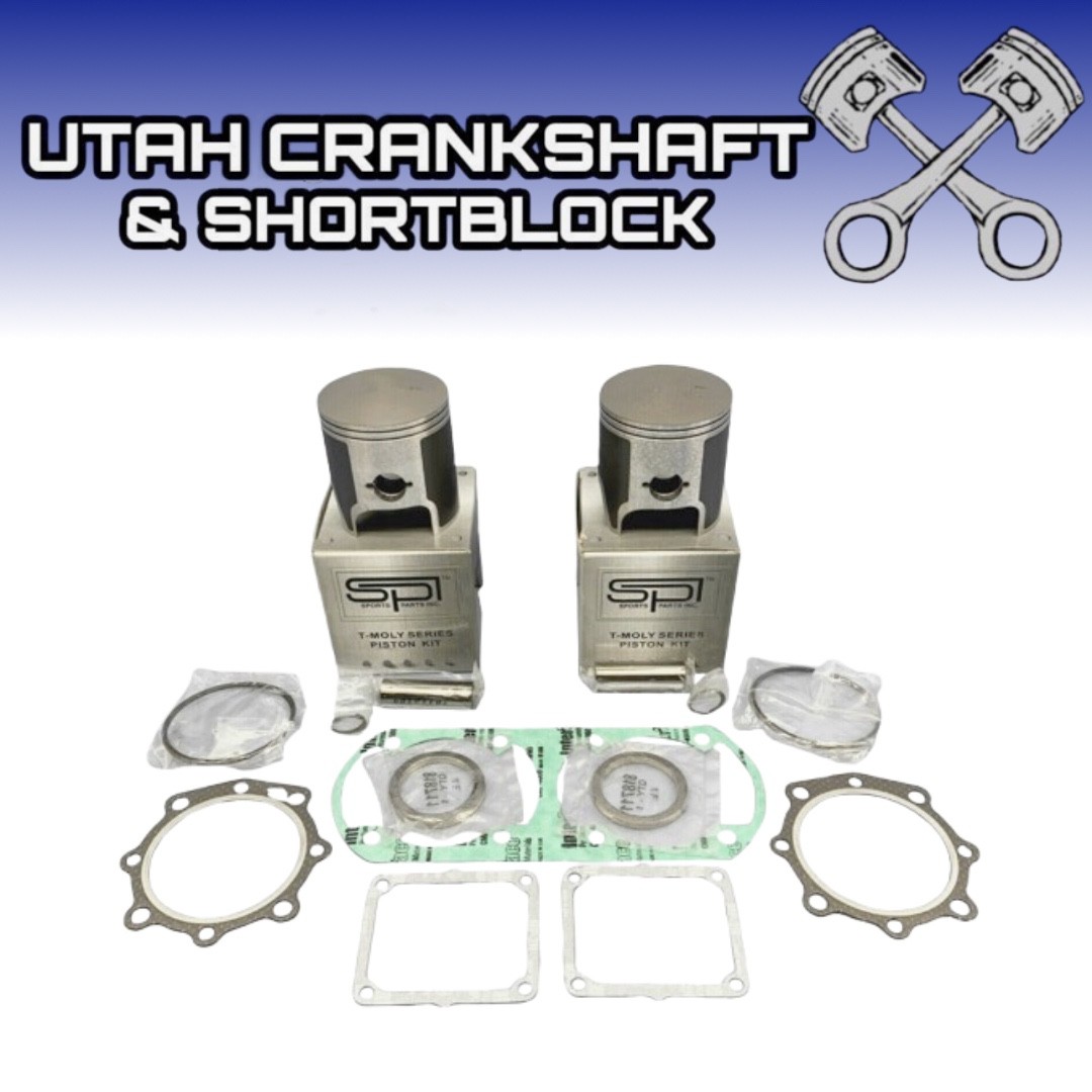 New 72mm STD SPI Pistons Top End Gaskets 1999-2001 Yamaha Phazer 500 PT VT