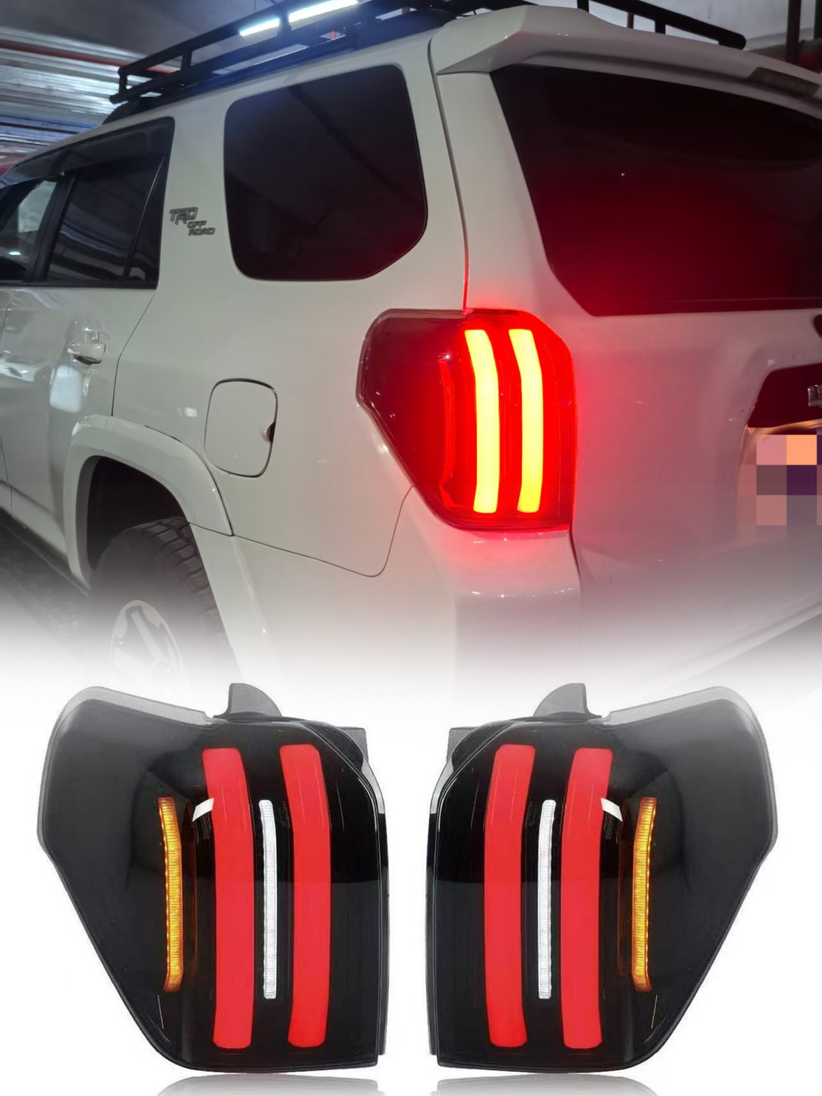 For 2010-24 Toyota 4Runner LED Tail Light Left and Right side Upgrade