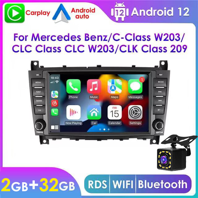 For Mercedes Benz C-Class C230 C240 C280 C320 C55 AMG Car Radio Sat Navi GPS 8\