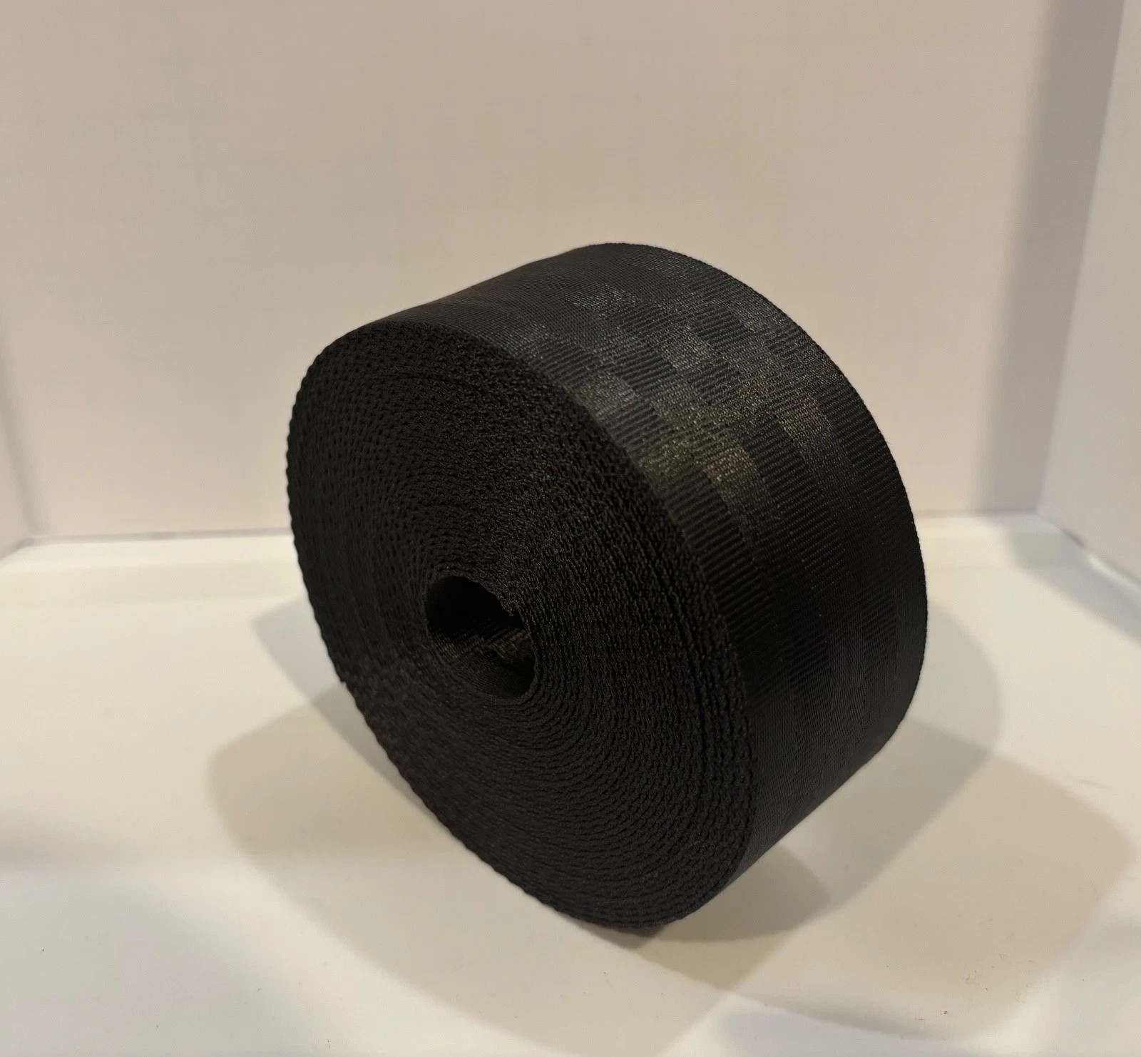2 Inch  Black Seat Belt Webbing (Certified Webbing) - 30 ft/ 10 Yards