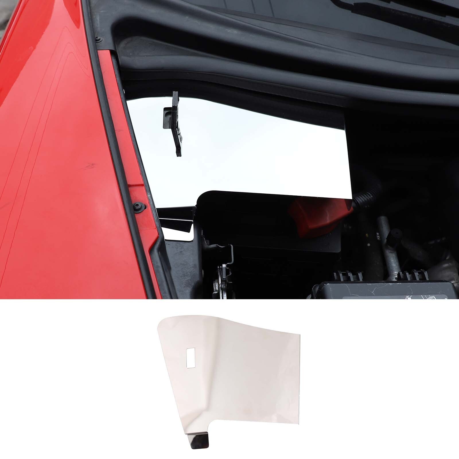 Stainless Car Engine Battery Cover Decorative Trim For Corvette C6 Z06 2005-2013