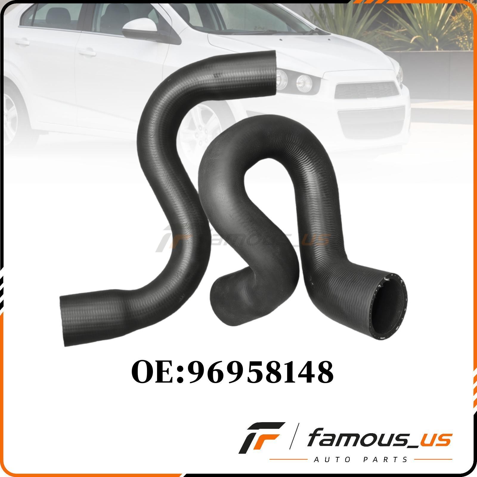 2X Upper Lower Radiator Coolant Hose For Chevrolet Sonic 96958148 US