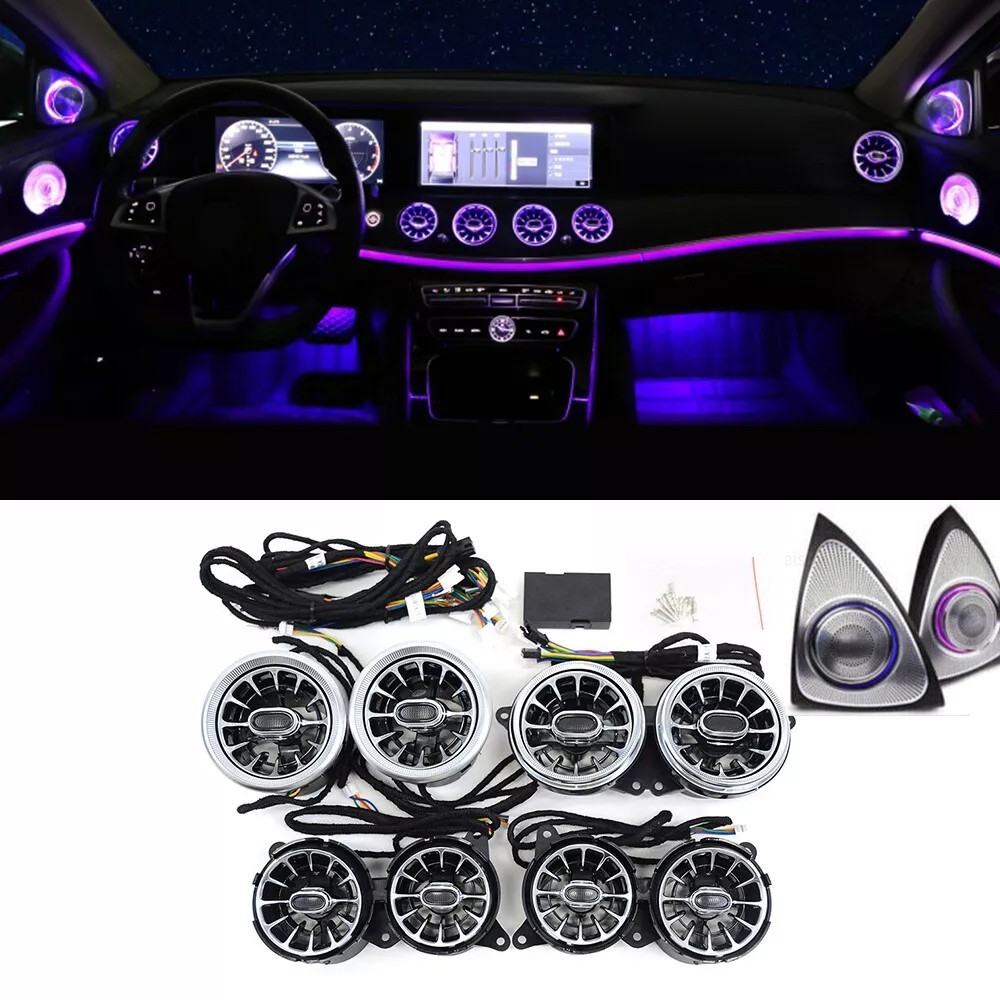 For Mercedes w222 Interior Ambient Light LED Air Vent 3D Rotary Speaker Tweeter For Mercedes w222 Interior Ambient Light LED Air Vent 3D Rotary Speaker Tweeter