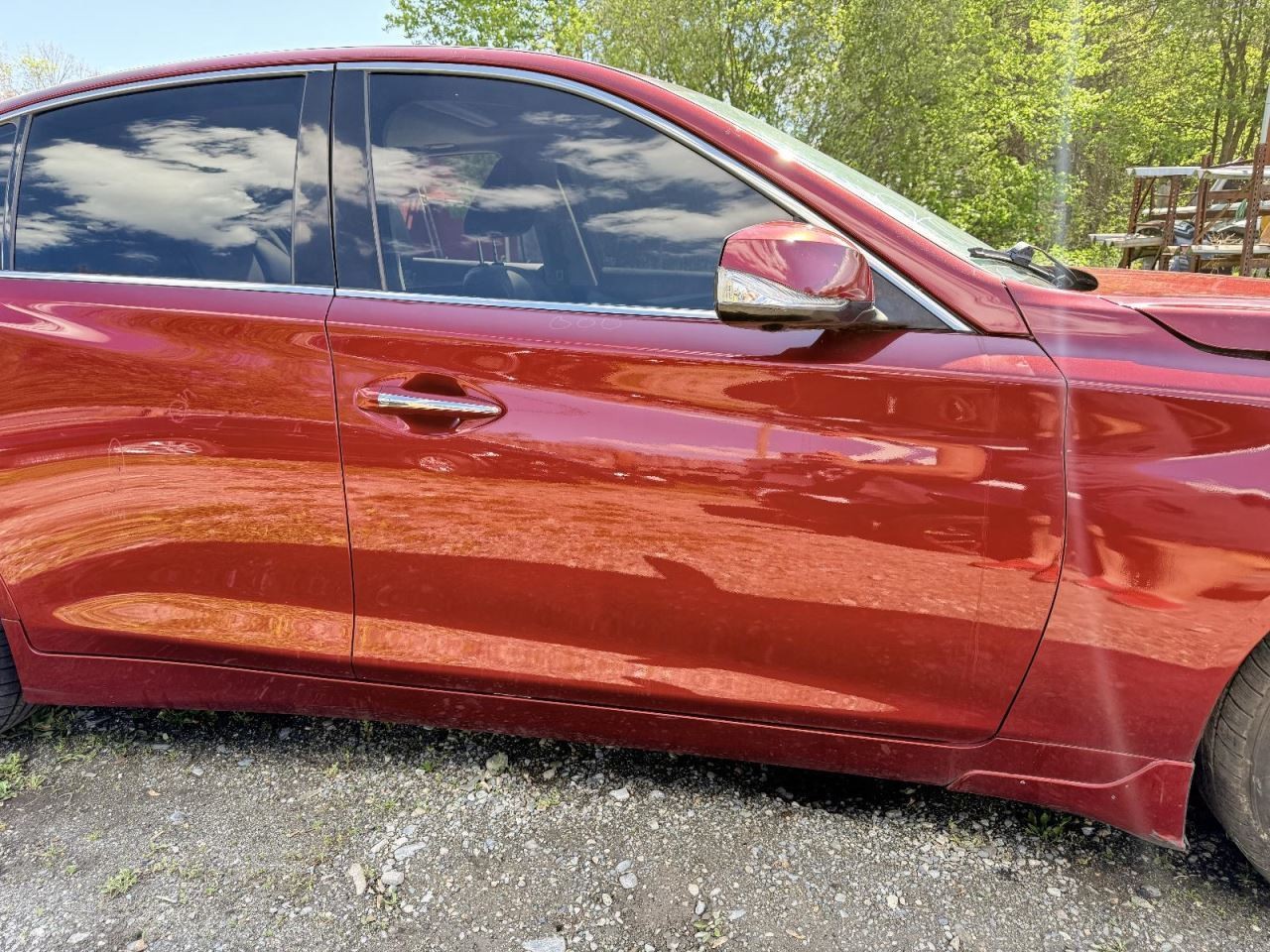 2014-2022 Infiniti Q50 Right Passenger Side Front Door Red