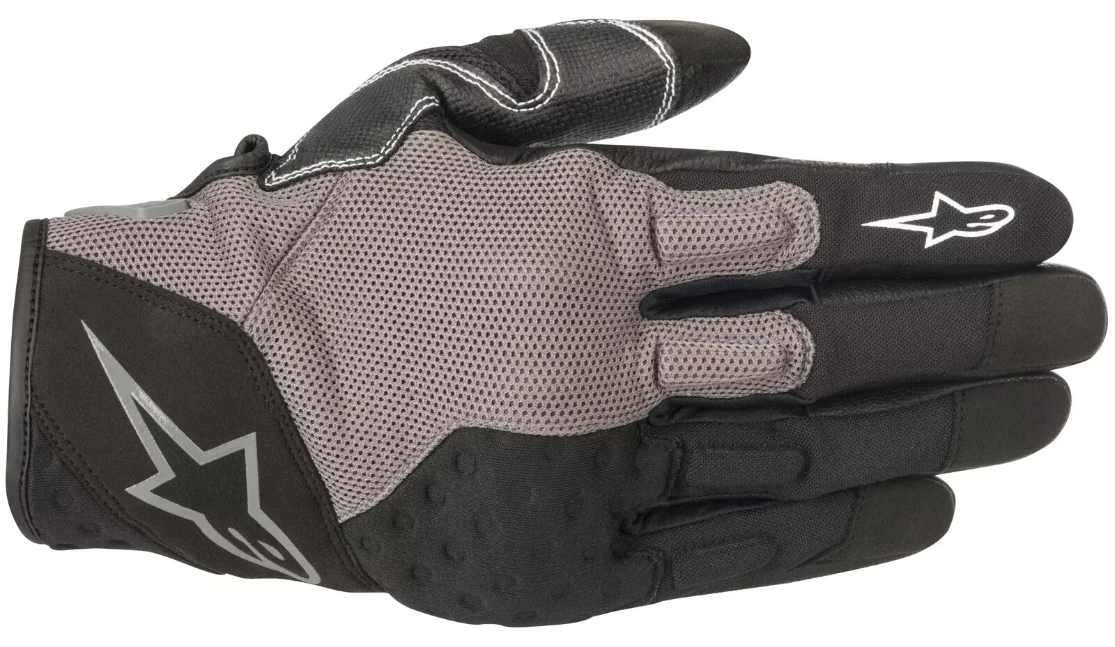 Alpinestars Crossland Motorcycle Gloves Black/Gray LARGE Breathable Touchscreen