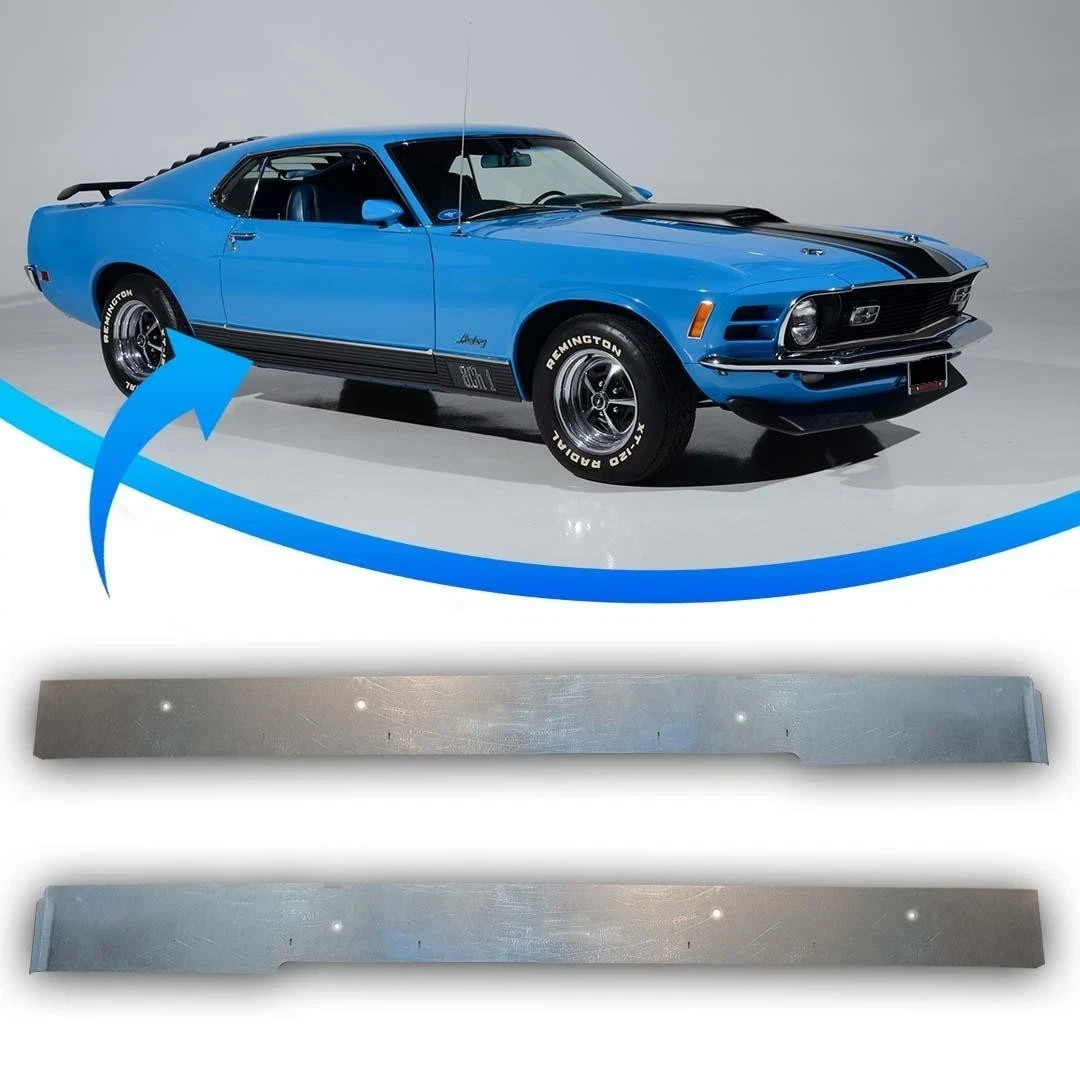 Inner Rocker Panels Fits 1964-70 Mustang; 1967-70 Cougar Coupe Fastback New Pair