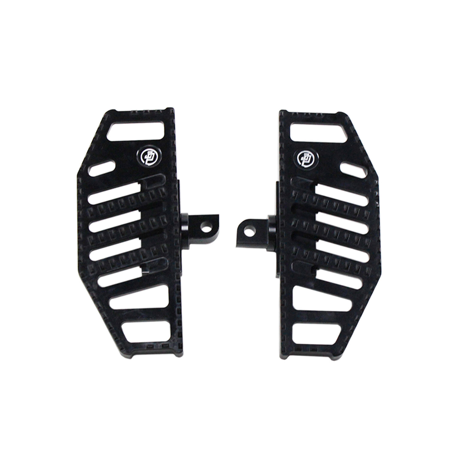 8.0” Black Mini Floorboard Footboards for Harley 17-Before Softail FXDB FXDL FXD