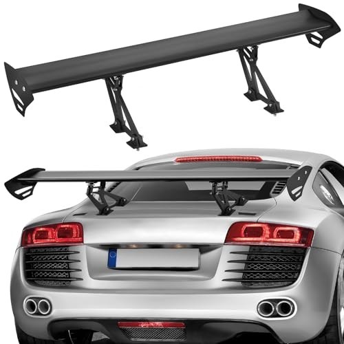 VEVOR GT Wing Spoiler 43.3-In Universal Aluminum Single Deck JDM Matte Black VEVOR GT Wing Spoiler 43.3-In Universal Aluminum Single Deck JDM Matte Black