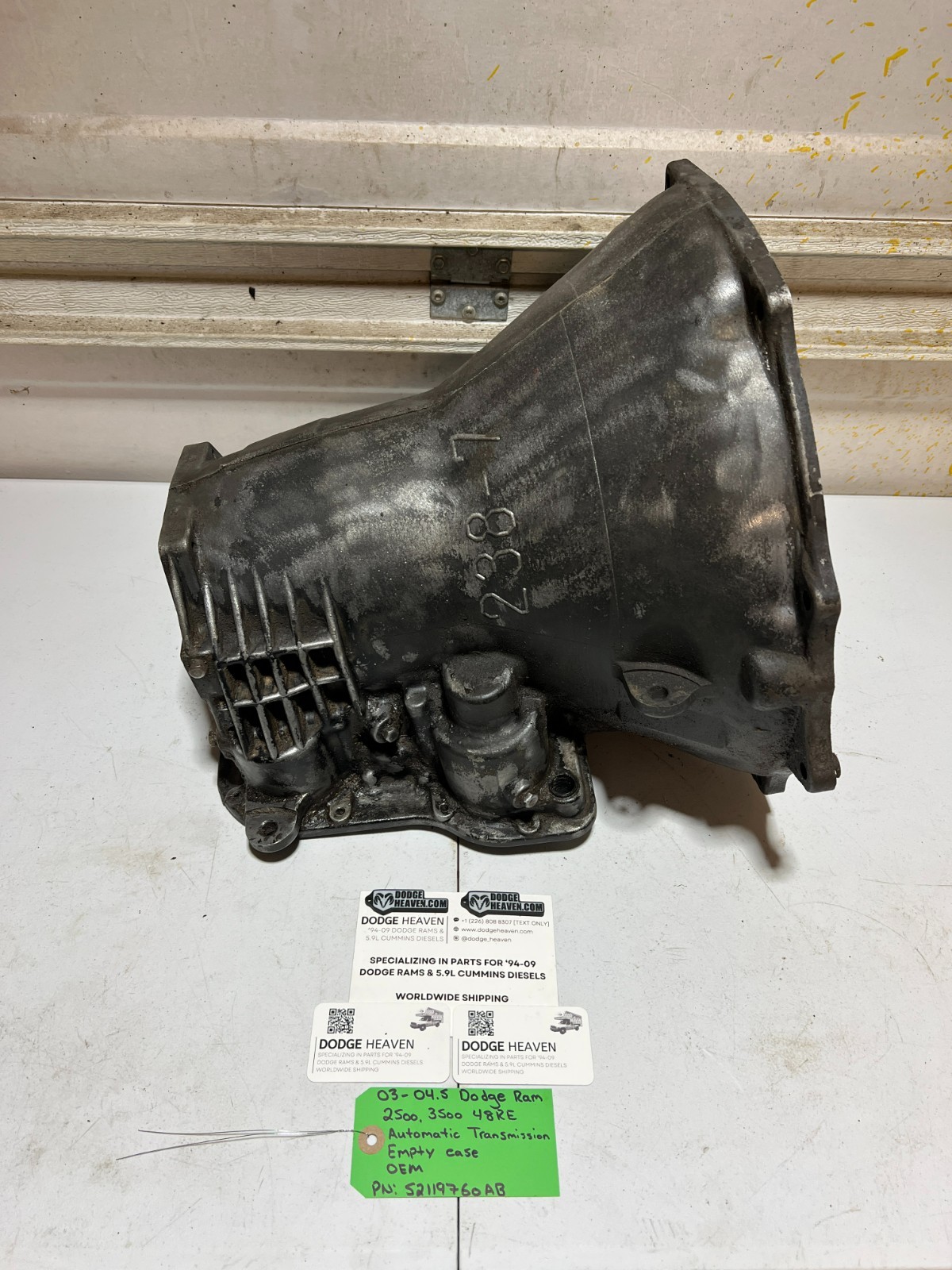OEM 2003-2004.5 Dodge Ram 2500 3500 48RE Automatic Transmission Empty Case OEM 2003-2004.5 Dodge Ram 2500 3500 48RE Automatic Transmission Empty Case