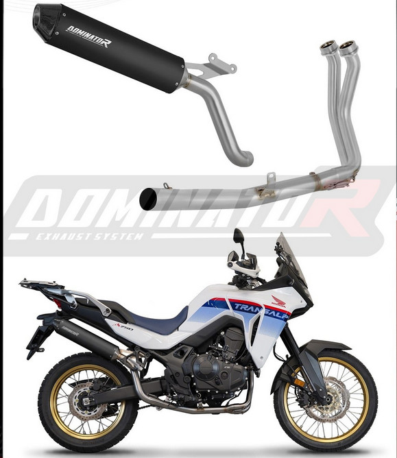 Complete Exhaust MX2 Titanium Black Honda XL 750 Transalp