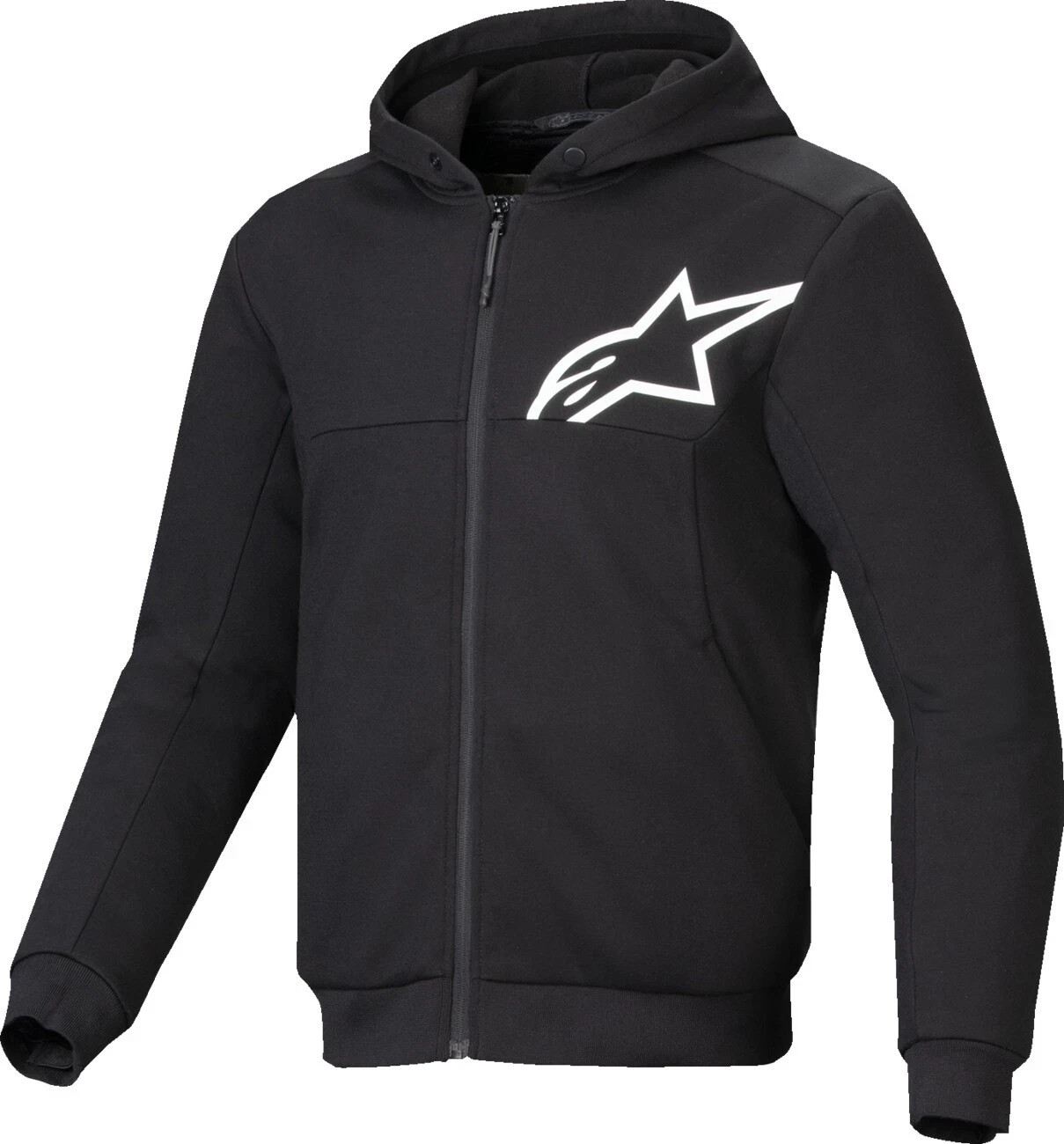 $250 NEW GENUINE Alpinestars Chrome V2 Sport Hoodie Black/White XL 4051005907