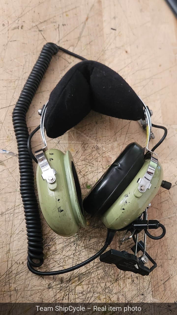 DEFECTIVE David Clark Aviation H1076 Military Aviation Headset Headphone G3D