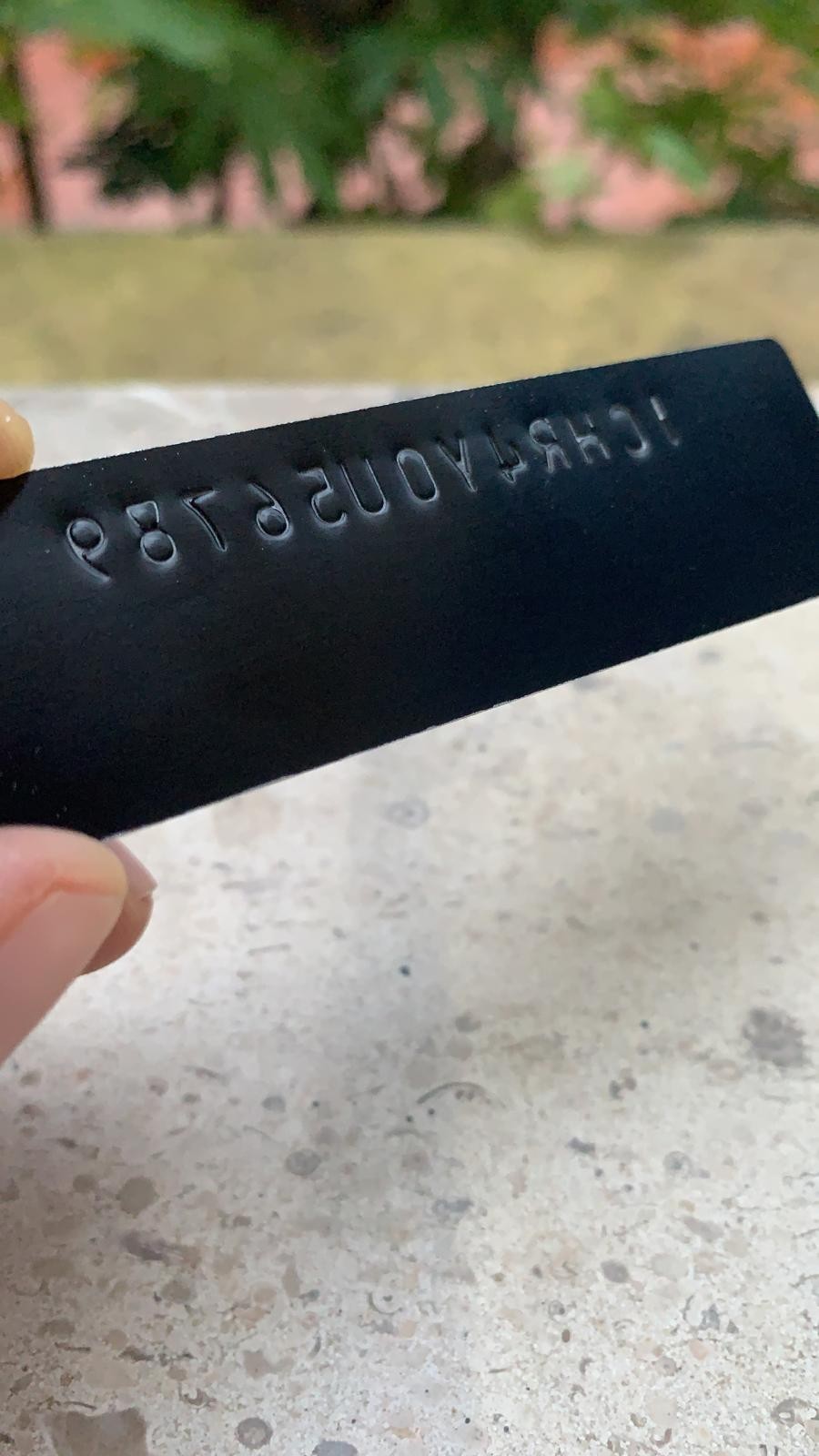 Dodge Plymouth Chrysler Dash Tag Metal Plate Mopar Black Stamped
