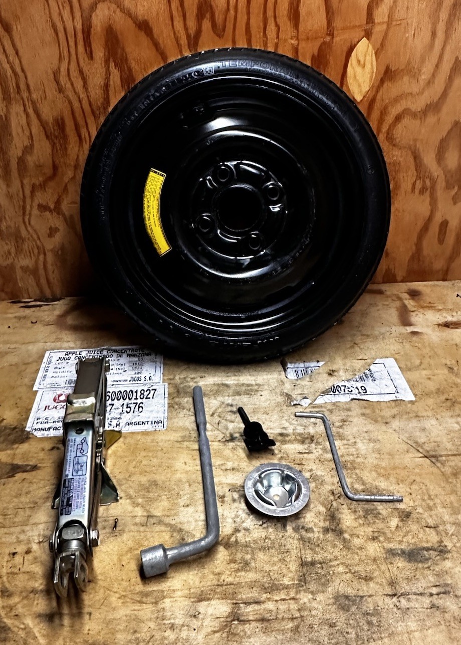 90-01 Honda Accord 14” Spare Tire Wheel Jack Kit W/ Wrench OEM