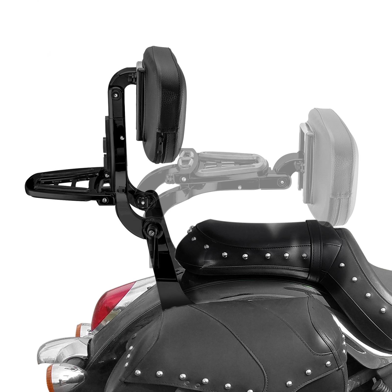 Adjustable Multi-Purpose Backrest Sissy Bar For Kawasaki Vulcan VN900 2006-2026