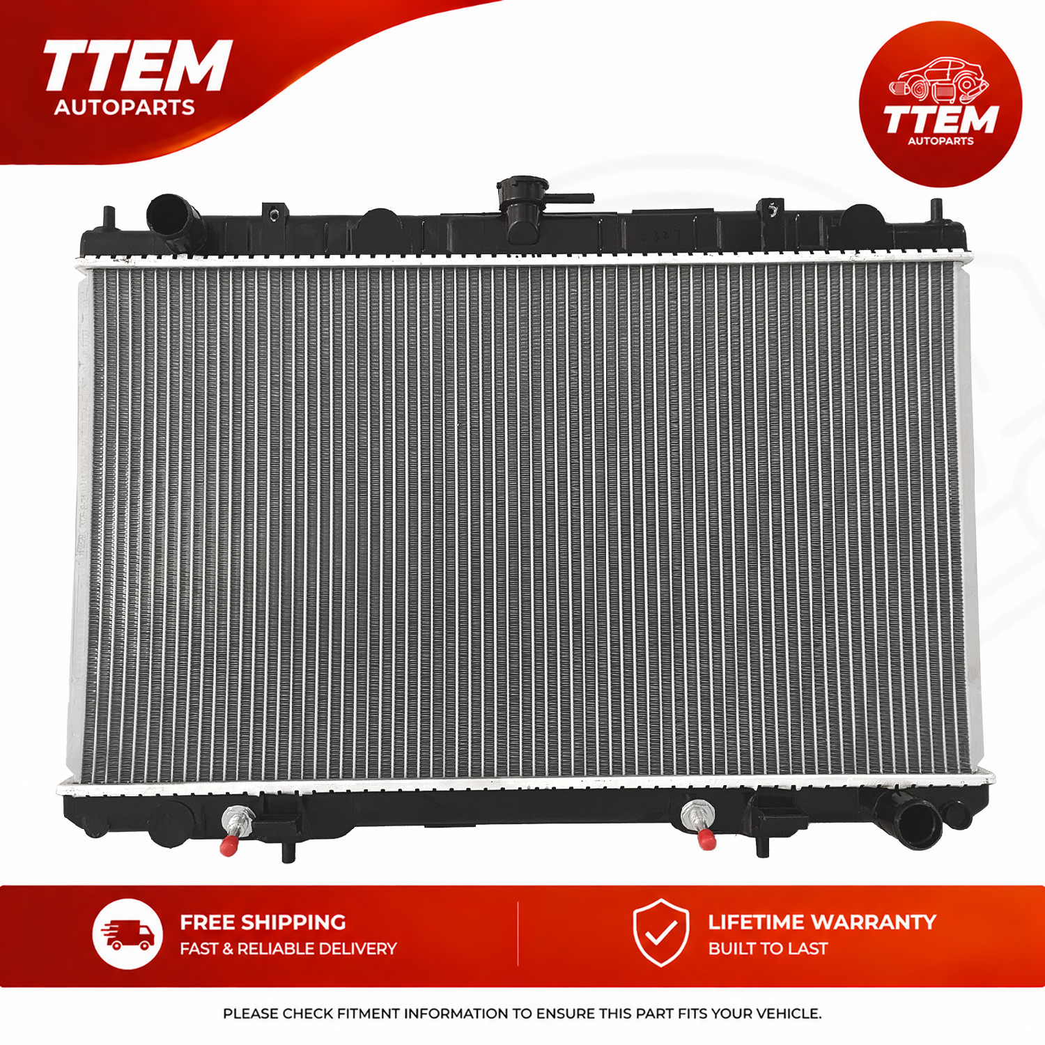 For 2000-2004 Nissan Maxima Infiniti I30 I35 AT Radiator OE Style Aluminum 2329