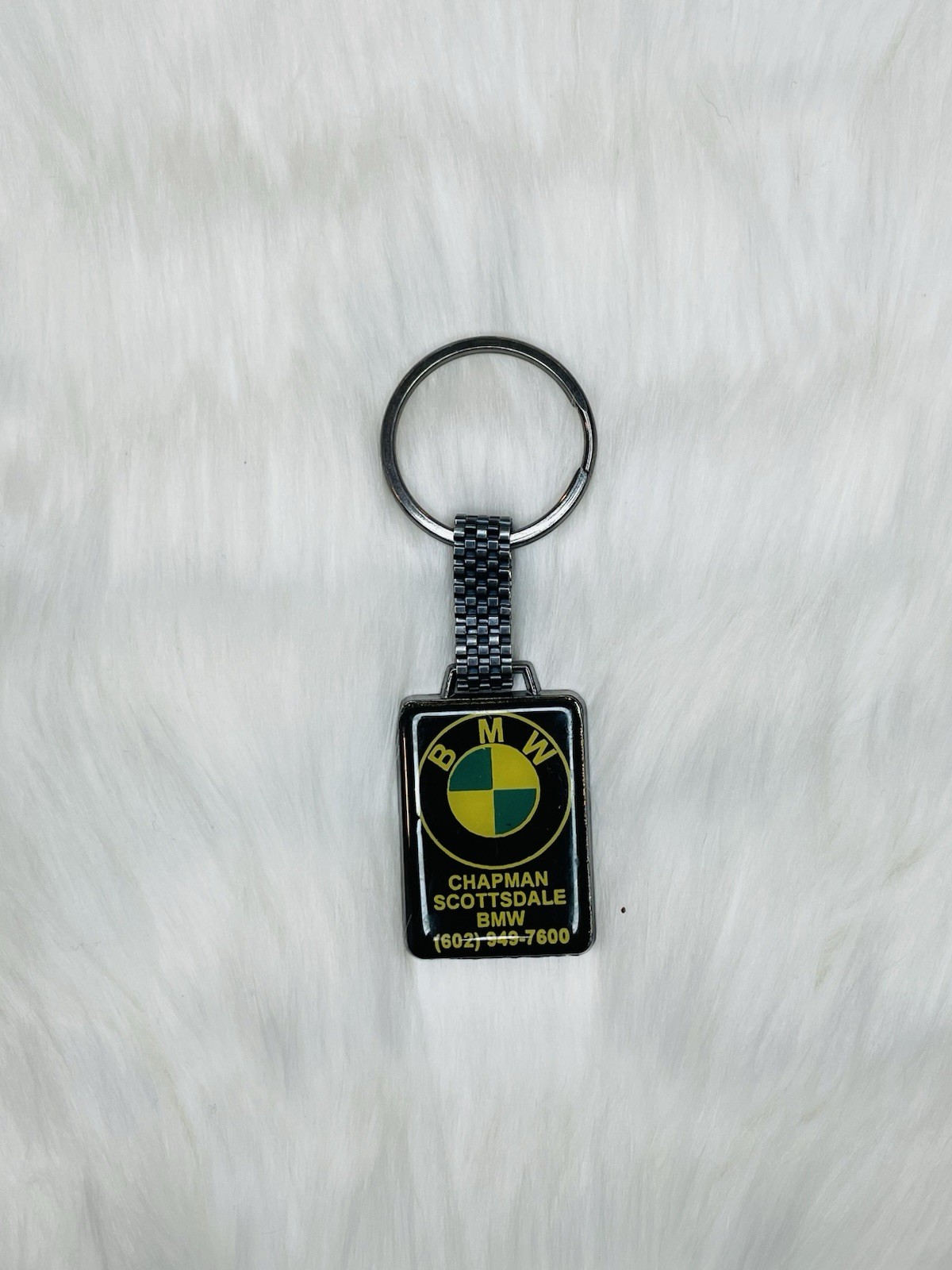 Vintage BMW Metal Key Fob Prestige Auto Key Chain Black Chapman Scottsdale Vintage BMW Metal Key Fob Prestige Auto Key Chain Black Chapman Scottsdale