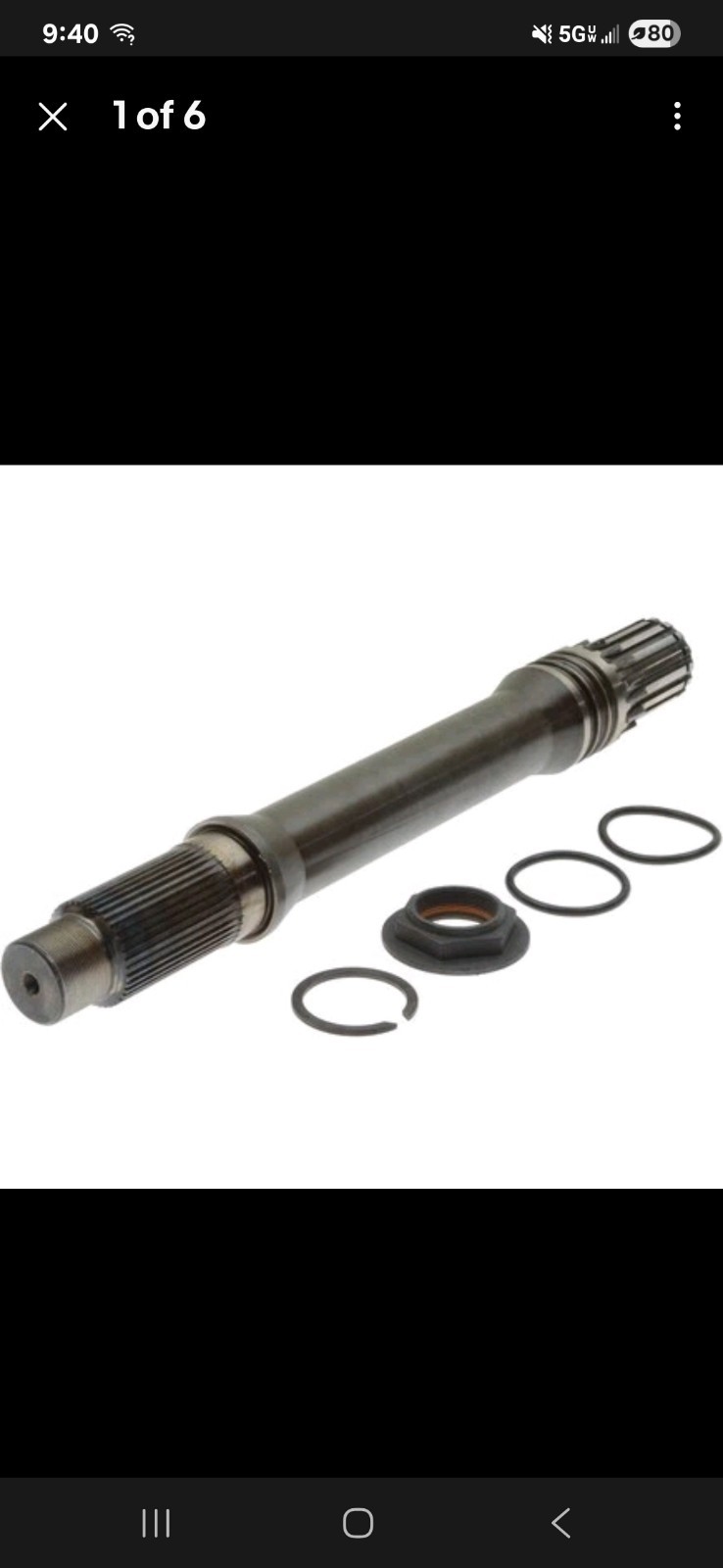 122419 New Eaton Dana Spicer OUTPUT SHAFT 122419 New Eaton Dana Spicer OUTPUT SHAFT