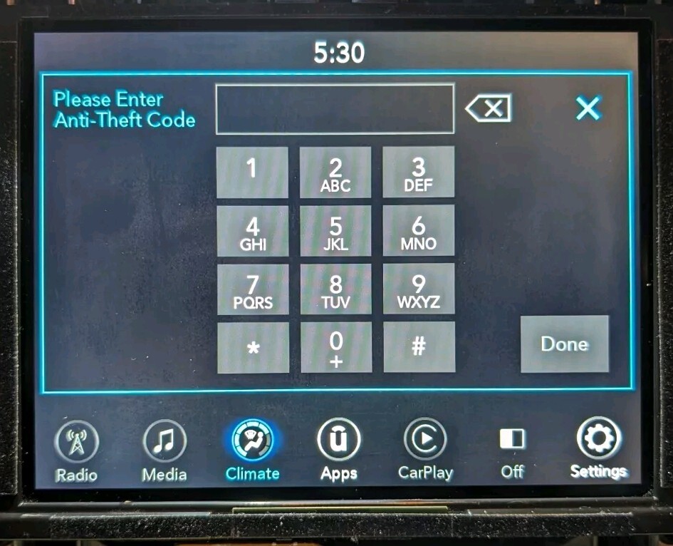 UAS/UAQ 4C Radio Unlock Code Anti-Theft Ram, Jeep, Dodge, Chrysler 8.4 Uconnect UAS/UAQ 4C Radio Unlock Code Anti-Theft Ram, Jeep, Dodge, Chrysler 8.4 Uconnect