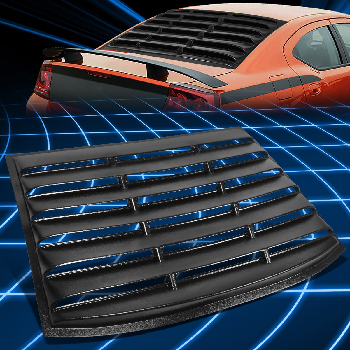 For 06-10 Dodge Charger Rear Window Windshield Louver Sun Shade Cover Replacment