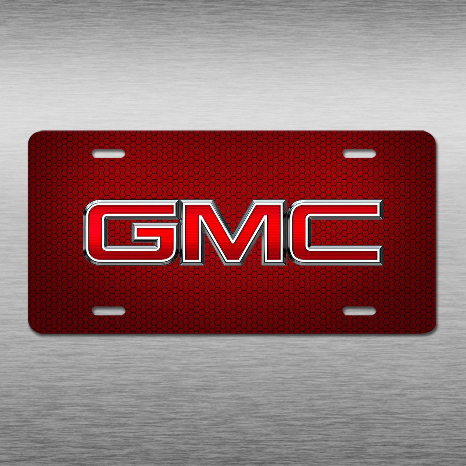 GMC Vehicle Art Novelty License Plate Red SIERRA ACADIA YUKON Car Auto Tag