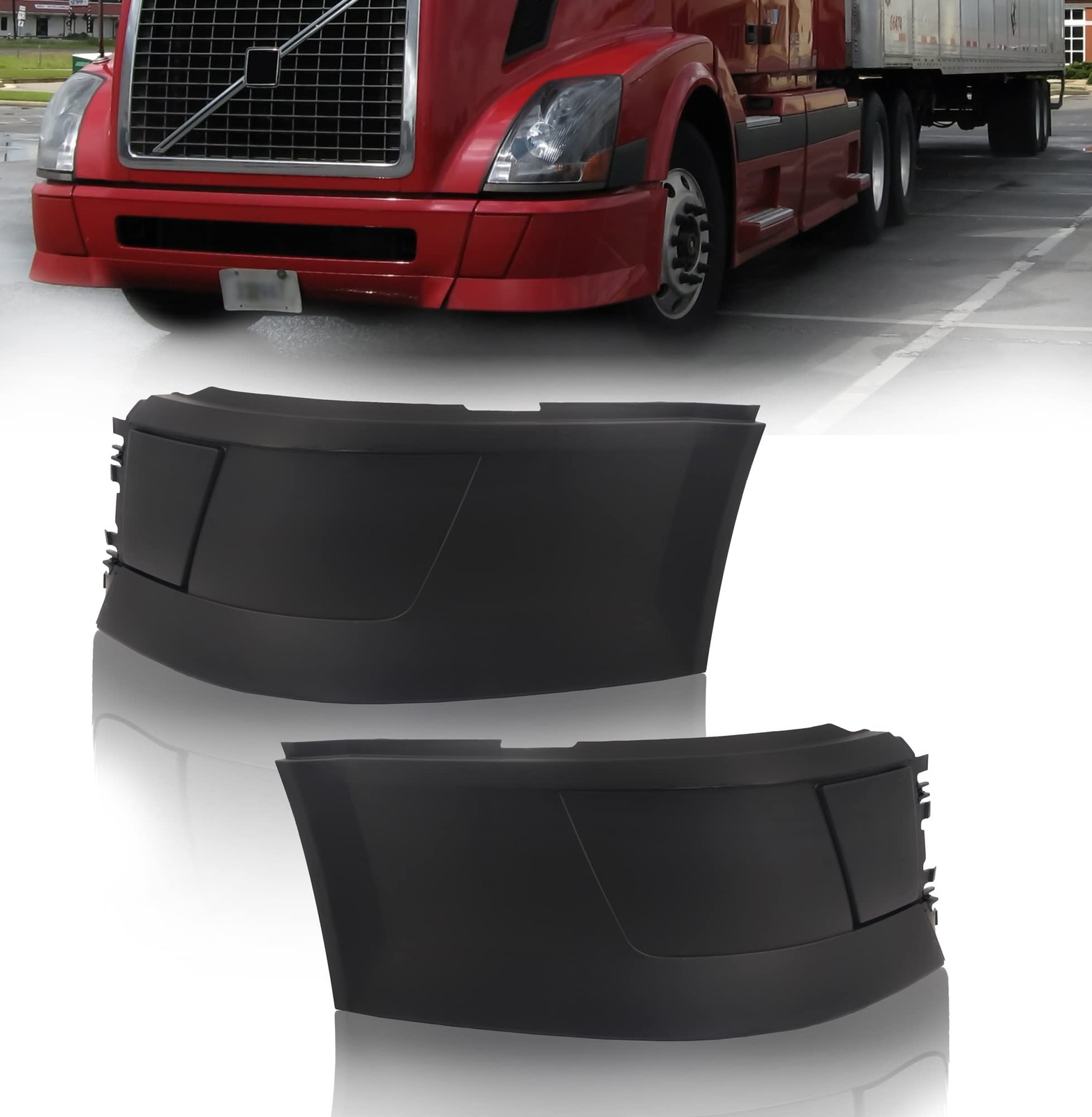 TORQUE Corner Bumpers Set (without Fog Light Holes) Replacement for 2004-2015