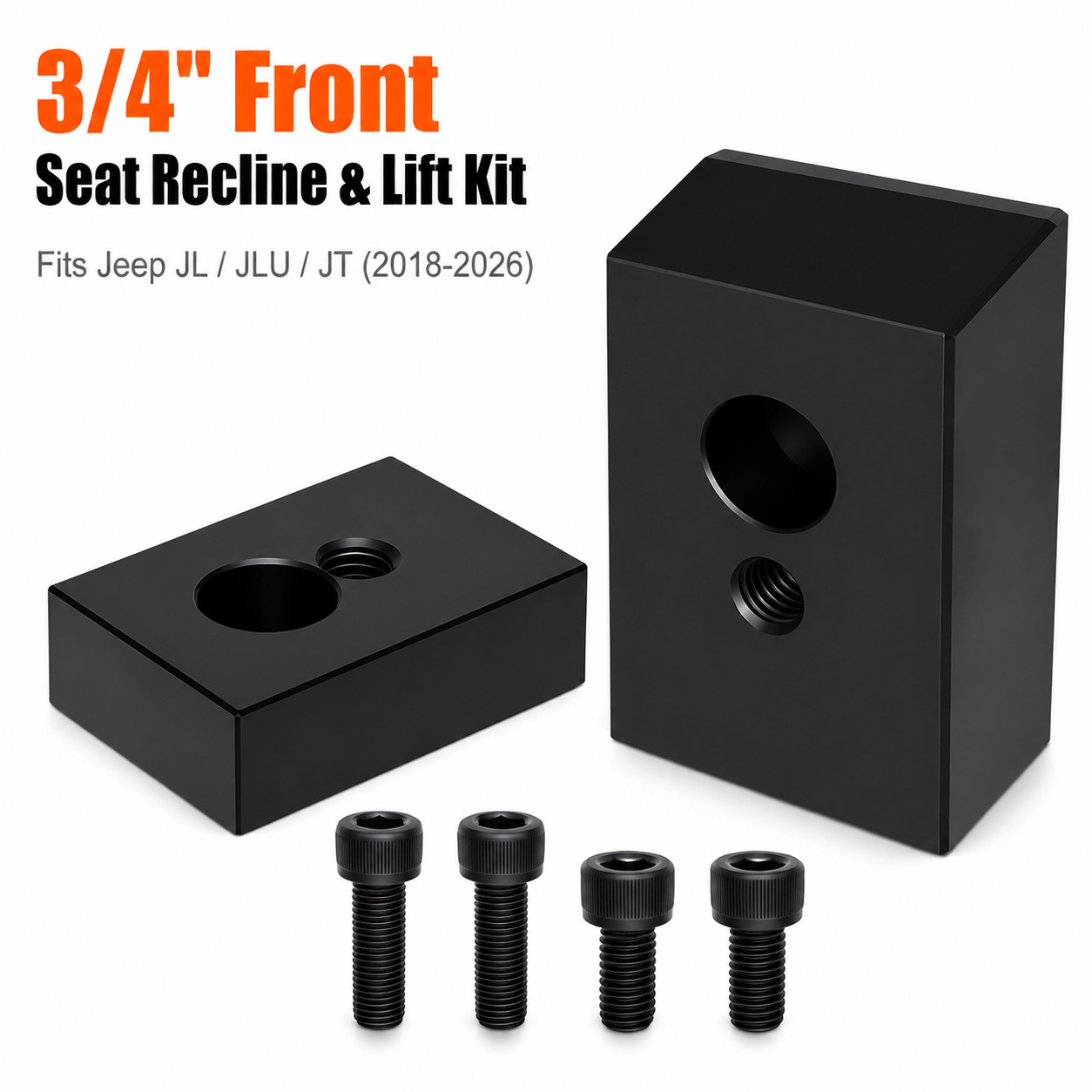 3/4 Inch Front Seat Riser Spacer Lift for Jeep Wrangler Jl 2018-2026