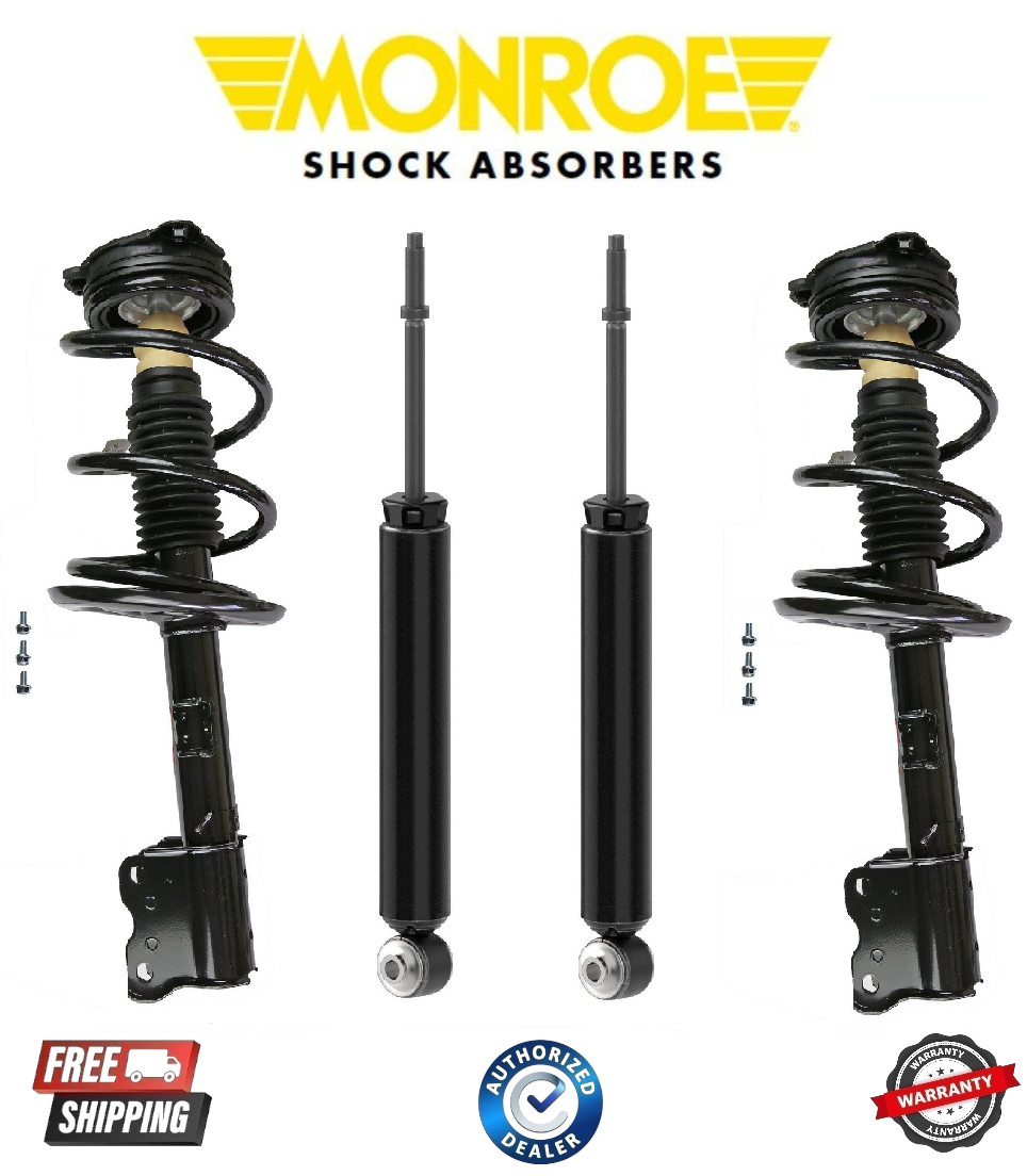 Complete Monroe Front Strut & Rear Shock For 2013-2020 Nissan Pathfinder Complete Monroe Front Strut & Rear Shock For 2013-2020 Nissan Pathfinder