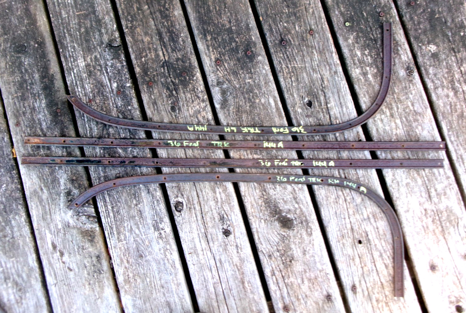 1935 1936 1937 ERA FORD PICKUP TRUCK INNER AROUND DOOR GARNISH INTERIOR TRIM SET