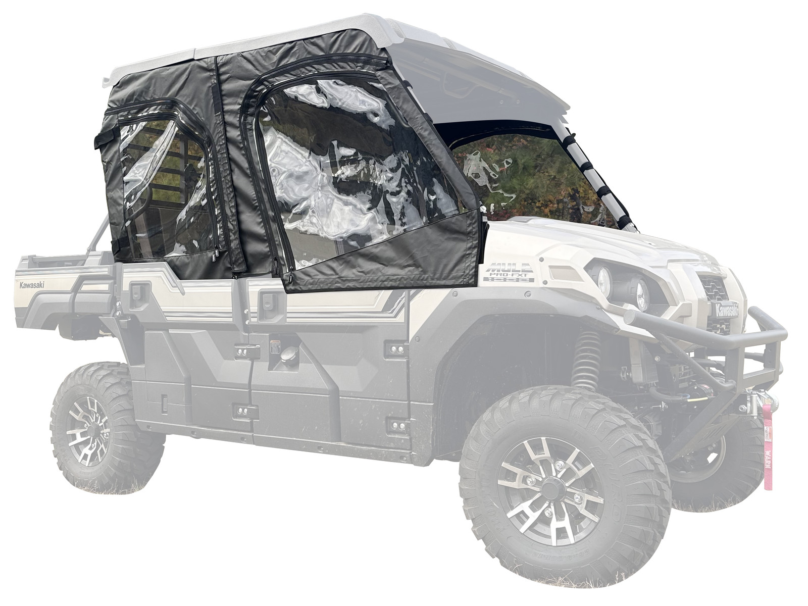 Falcon Ridge UTV Soft Upper Doors for Kawasaki Mule PROFXT and PRODXT 2015-2025 Falcon Ridge UTV Soft Upper Doors for Kawasaki Mule PROFXT and PRODXT 2015-2025