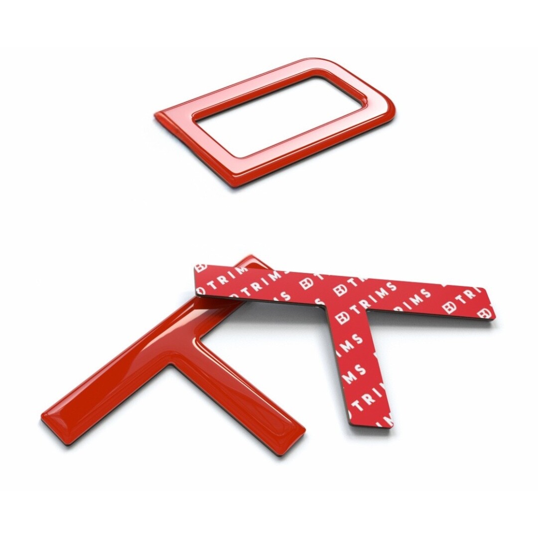 Red Domed 3D Letters fits TRD Skid Plate Tacoma 2016-2023 - 4Runner 2019-2020